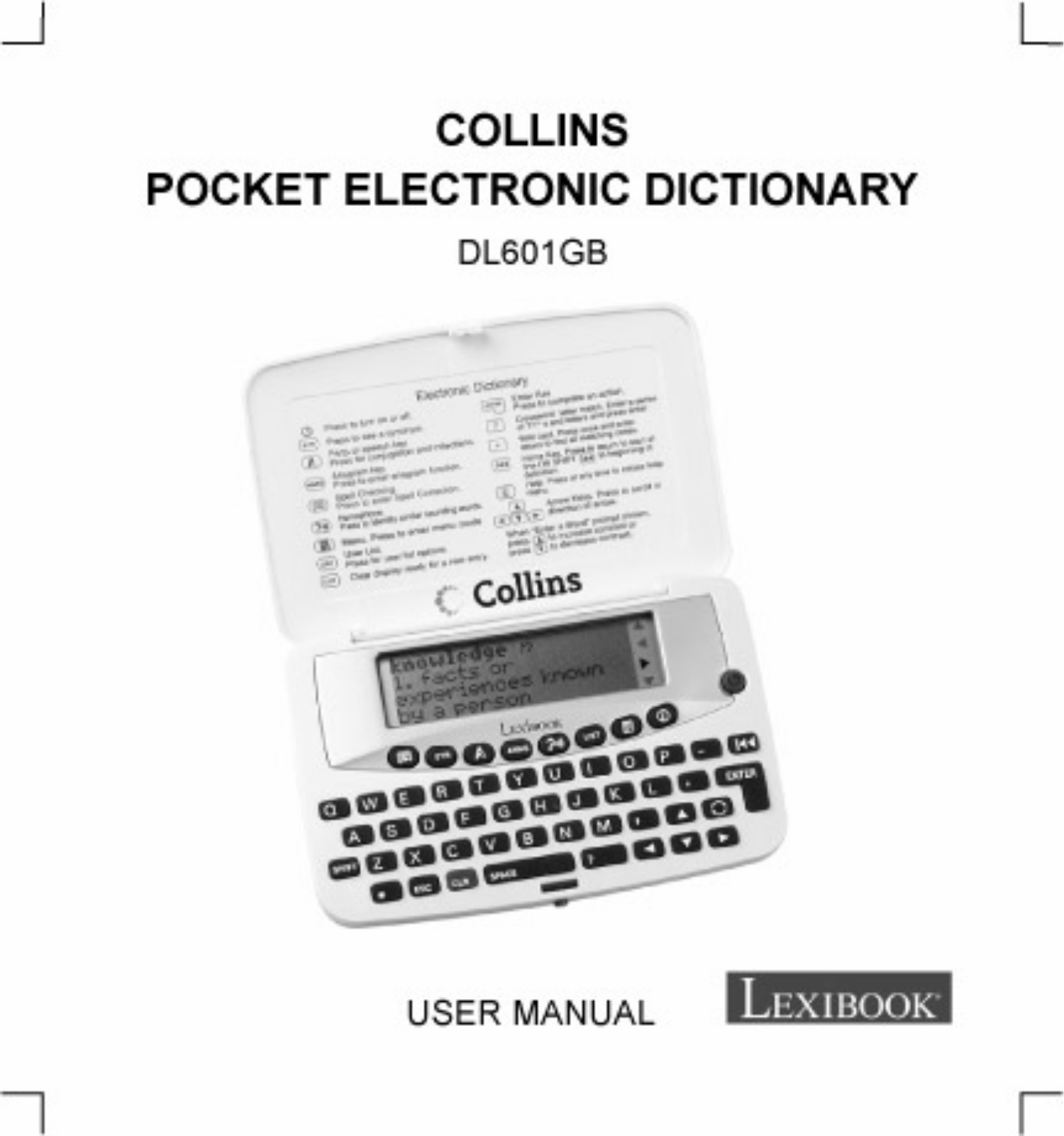 Lexibook DL601 User Manual