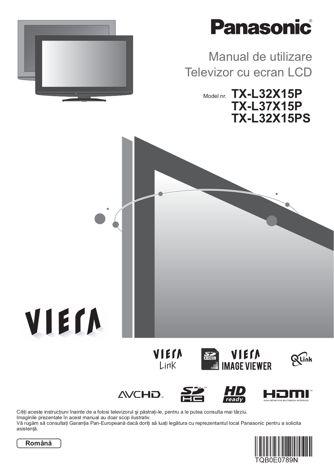 PANASONIC TX-L32X15P, TX-L32X15PS, TX-L37X15P User Manual