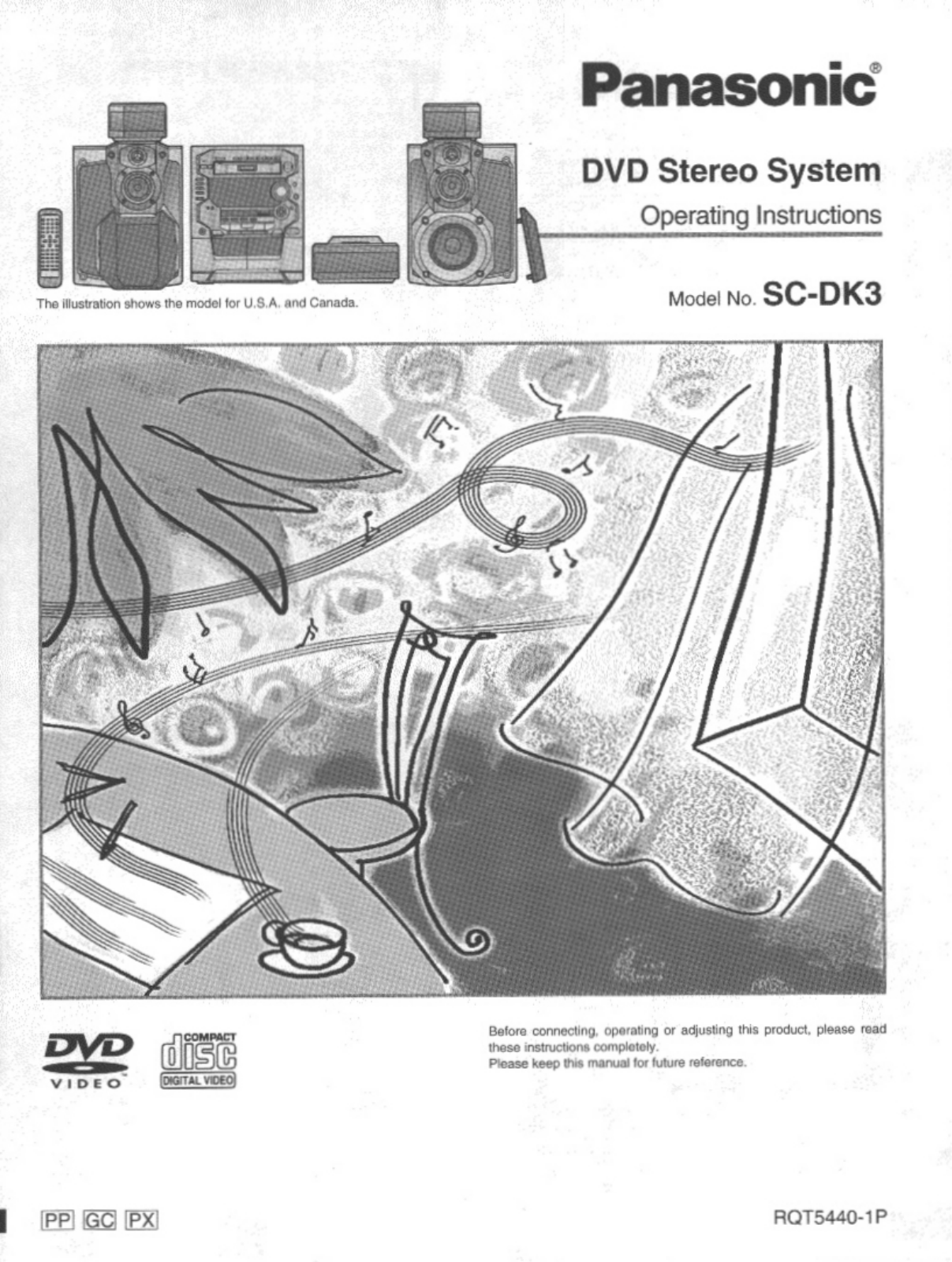 Panasonic SC-DK3 User Manual