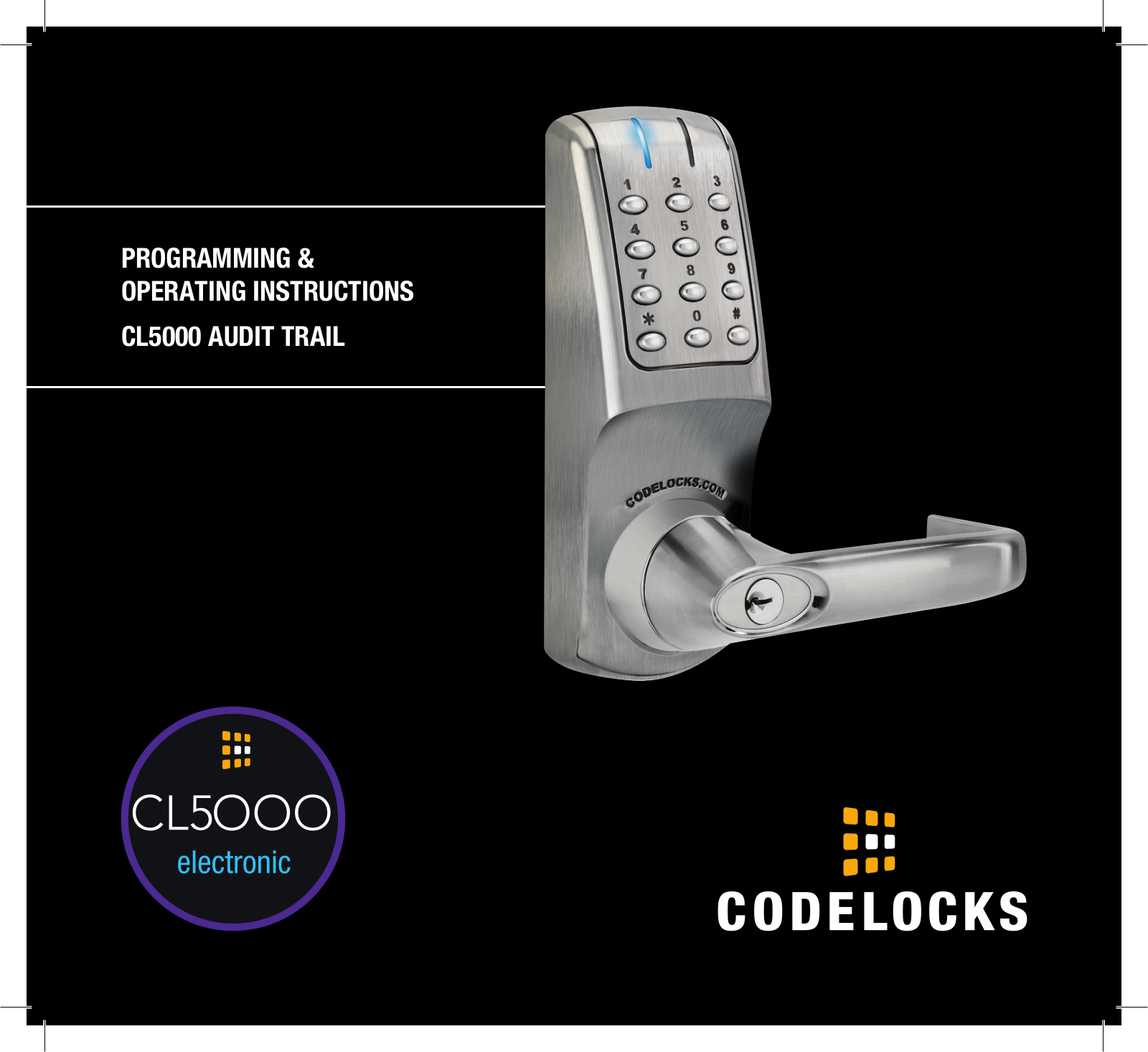 Codelocks CL5010 User Manual