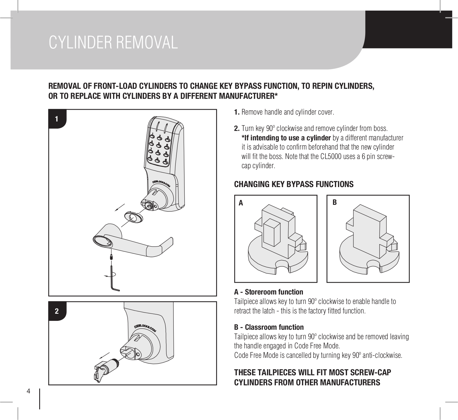 codelocks.com manual