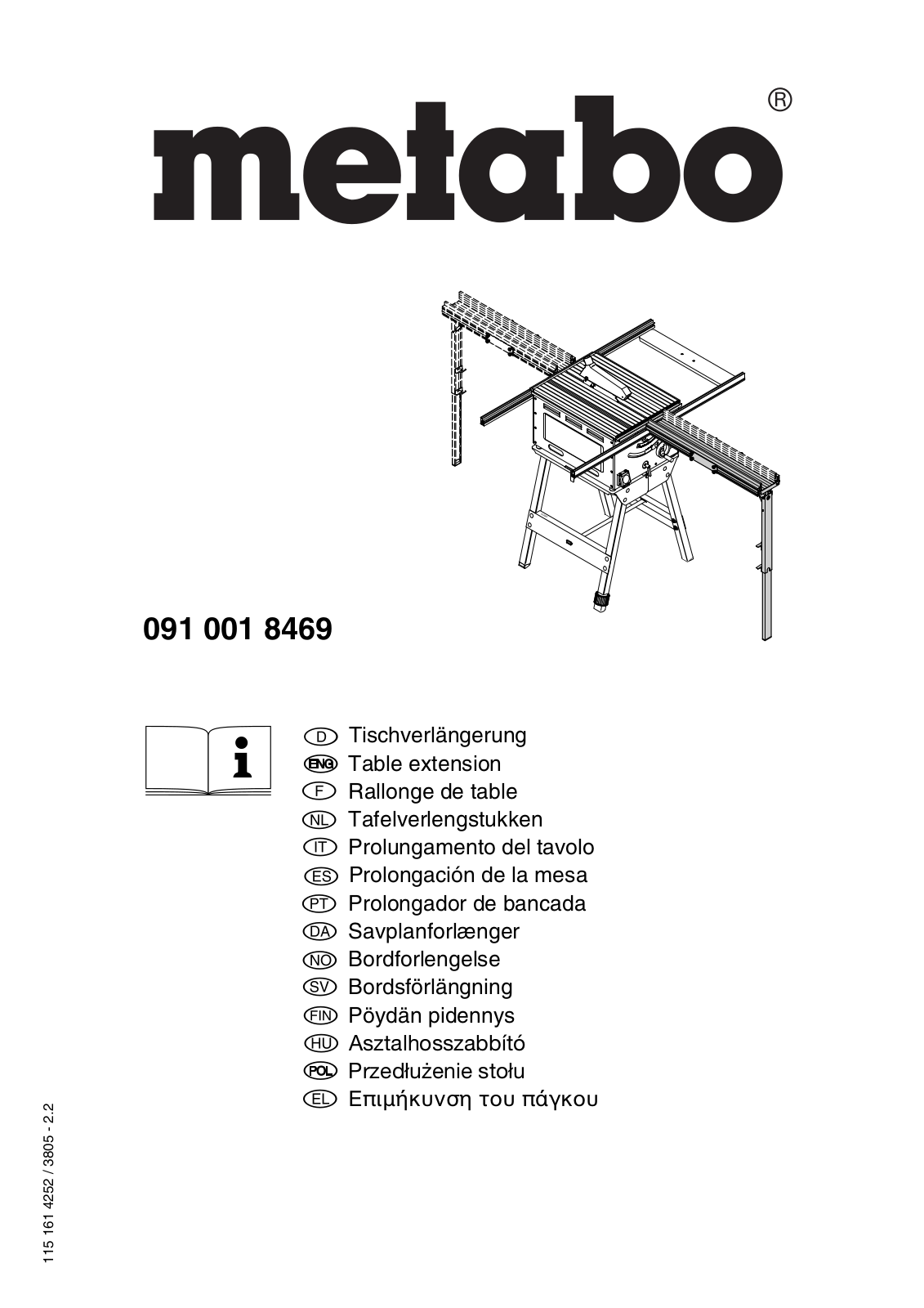 Metabo 091 001 8469 User guide - ManualMachine.com