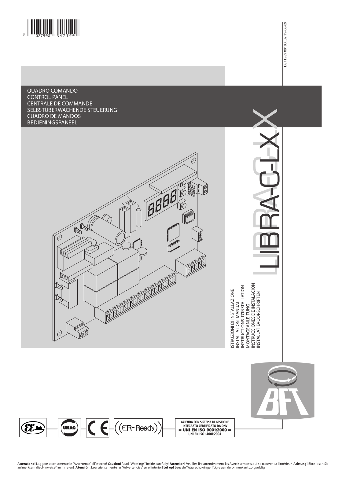 BFT LIBRA C LX User Manual