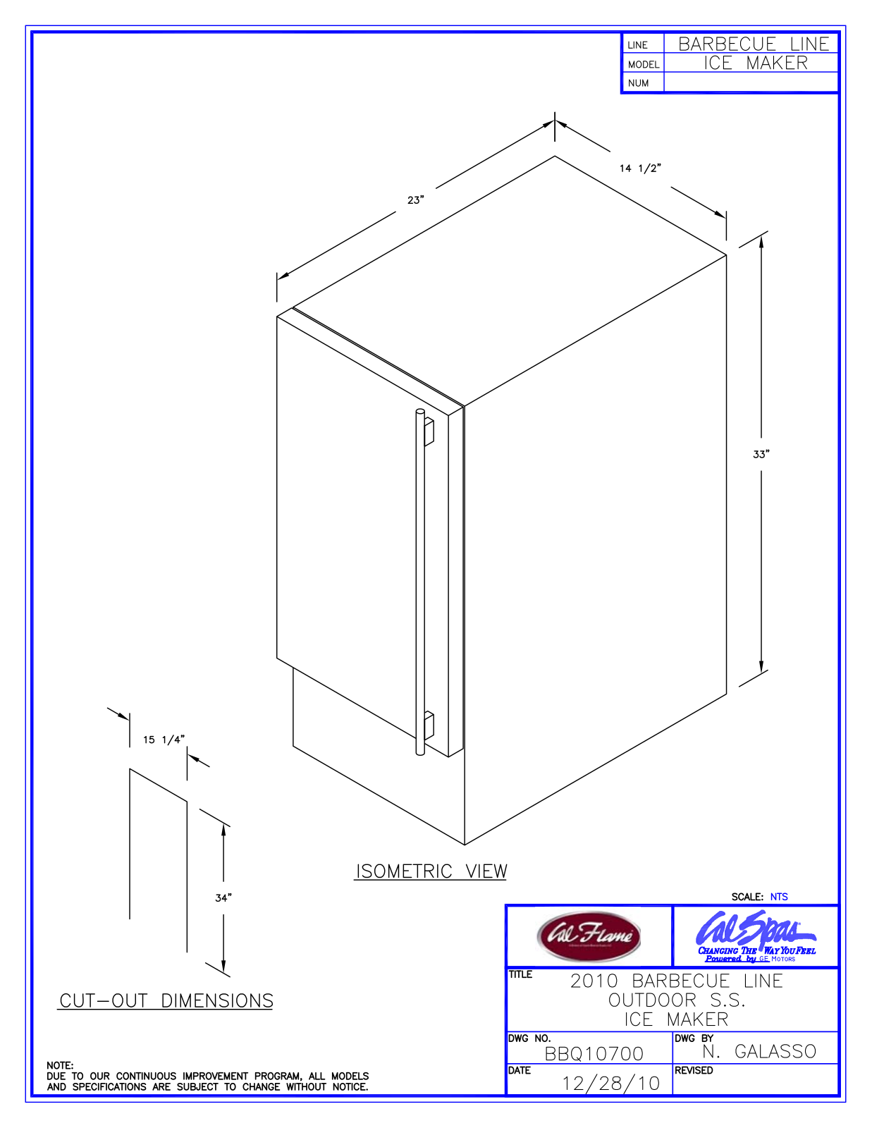 Cal Flame BBQ10700 User Manual