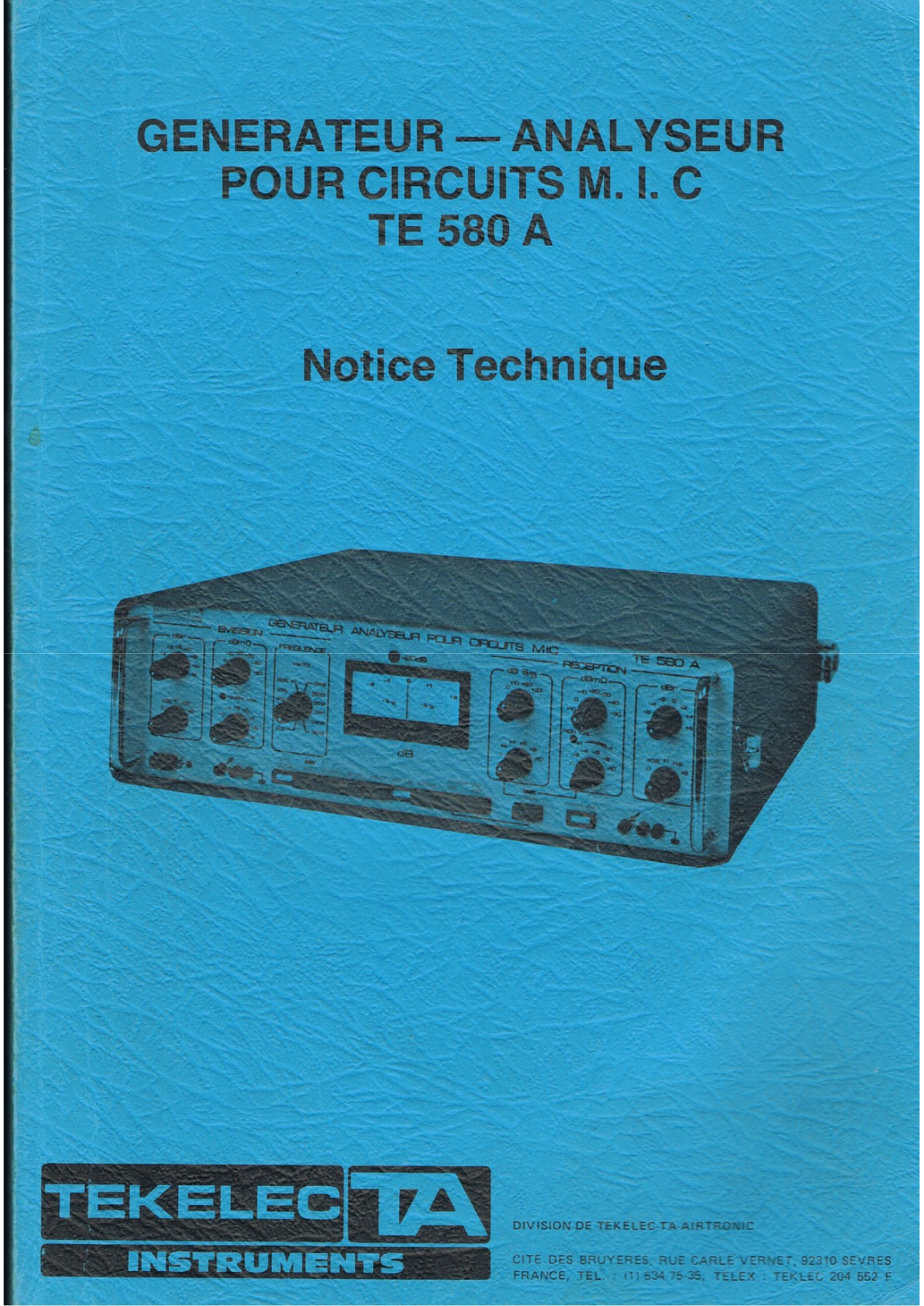 Inne Tekelec 580A User Manual