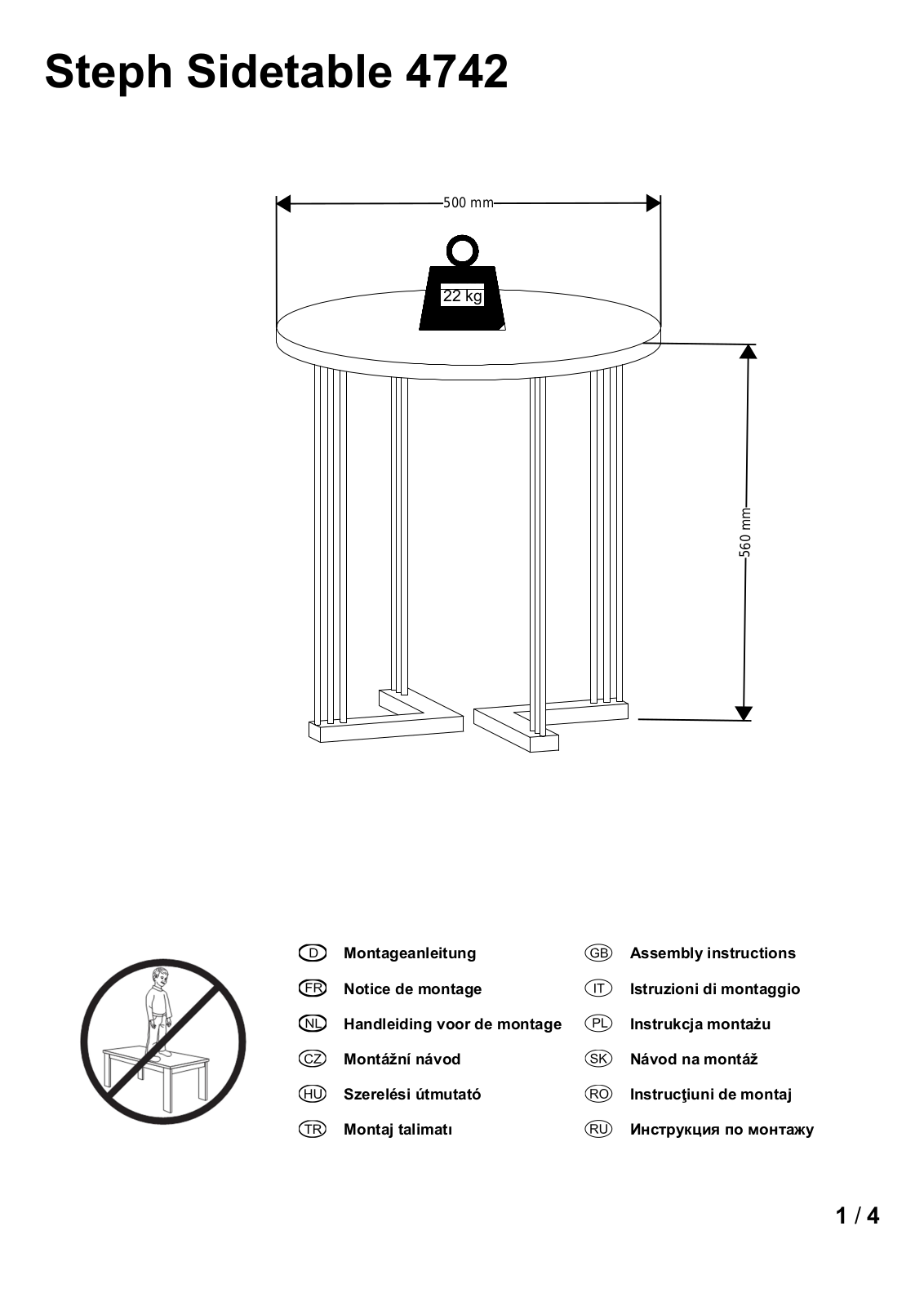 INOSIGN Steph 4742 Assembly instructions - ManualMachine.com