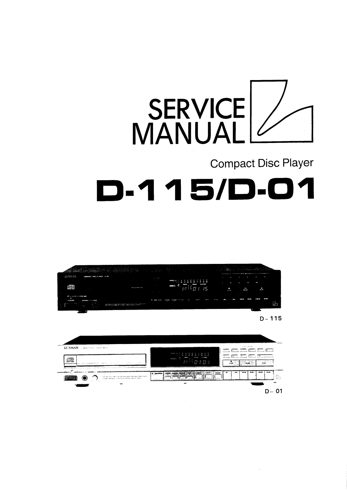 Luxman S-115-D-01, D-115-D-01 Service Manual