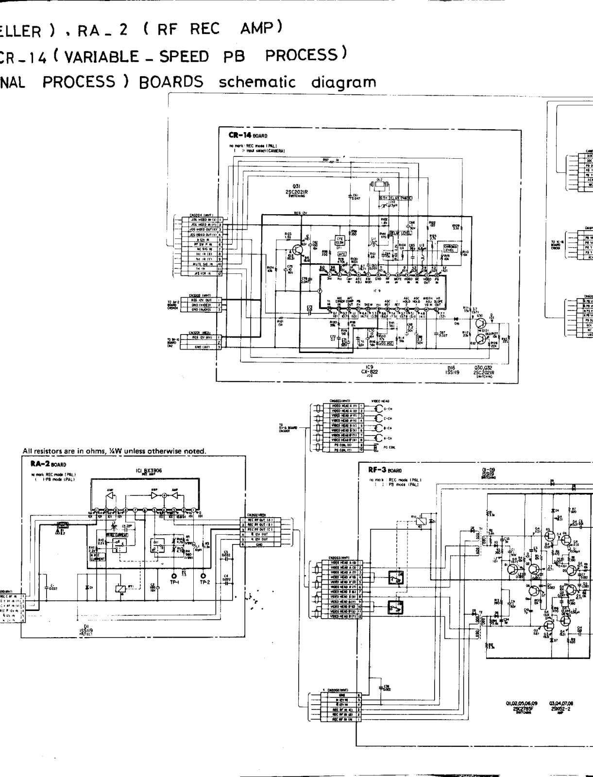 Sony SLT-9 Schematic