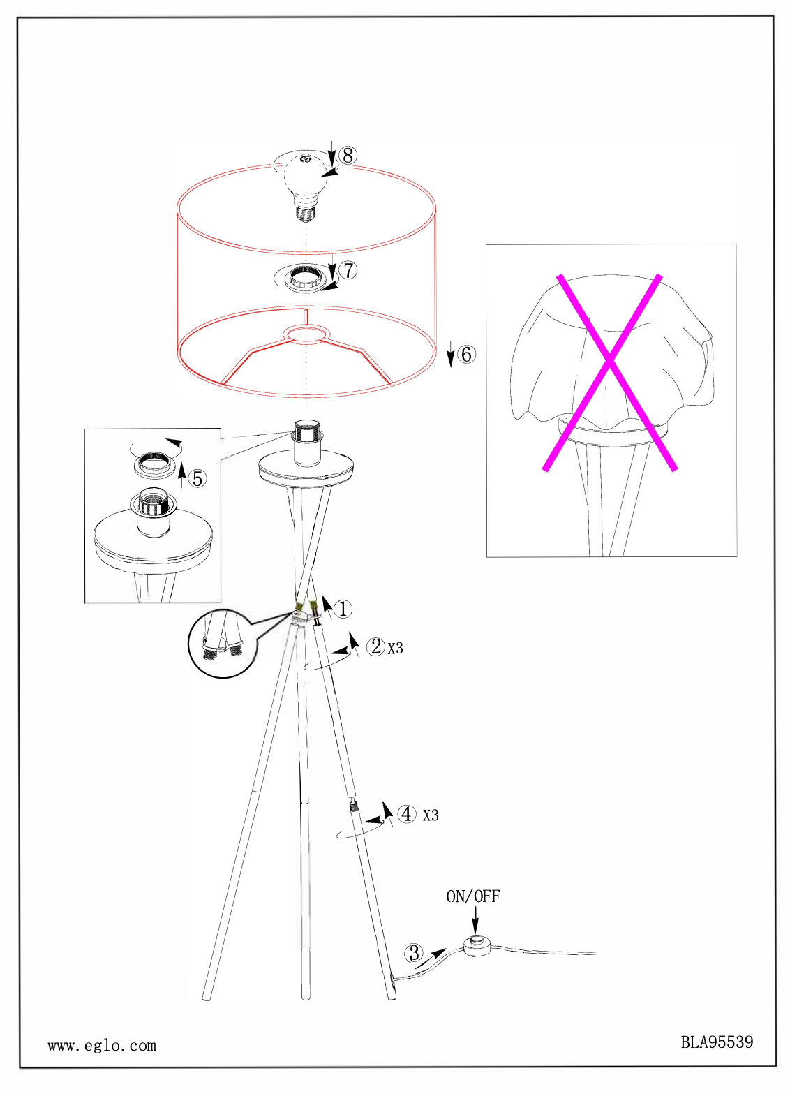 Eglo 95539 Service Manual