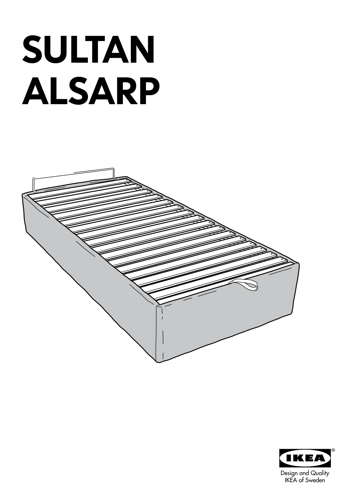 IKEA SULTAN ALSARP BED BASE Assembly Instruction