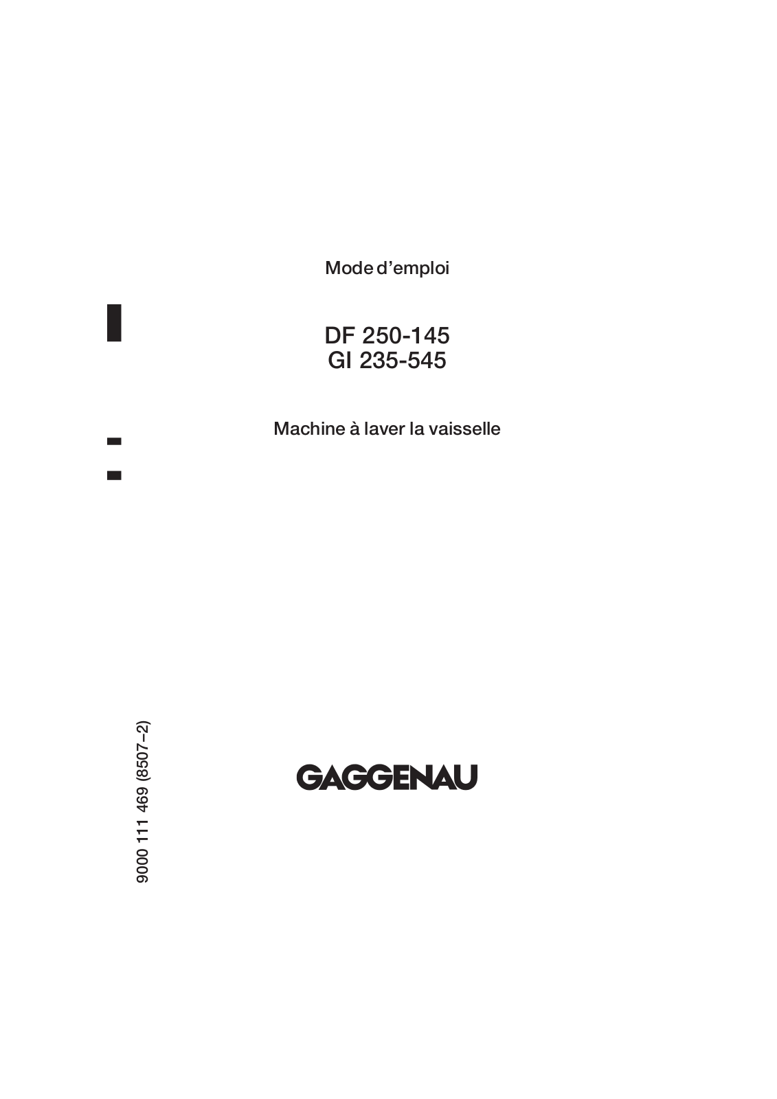 GAGGENAU DF 250145, DF 250 User Manual