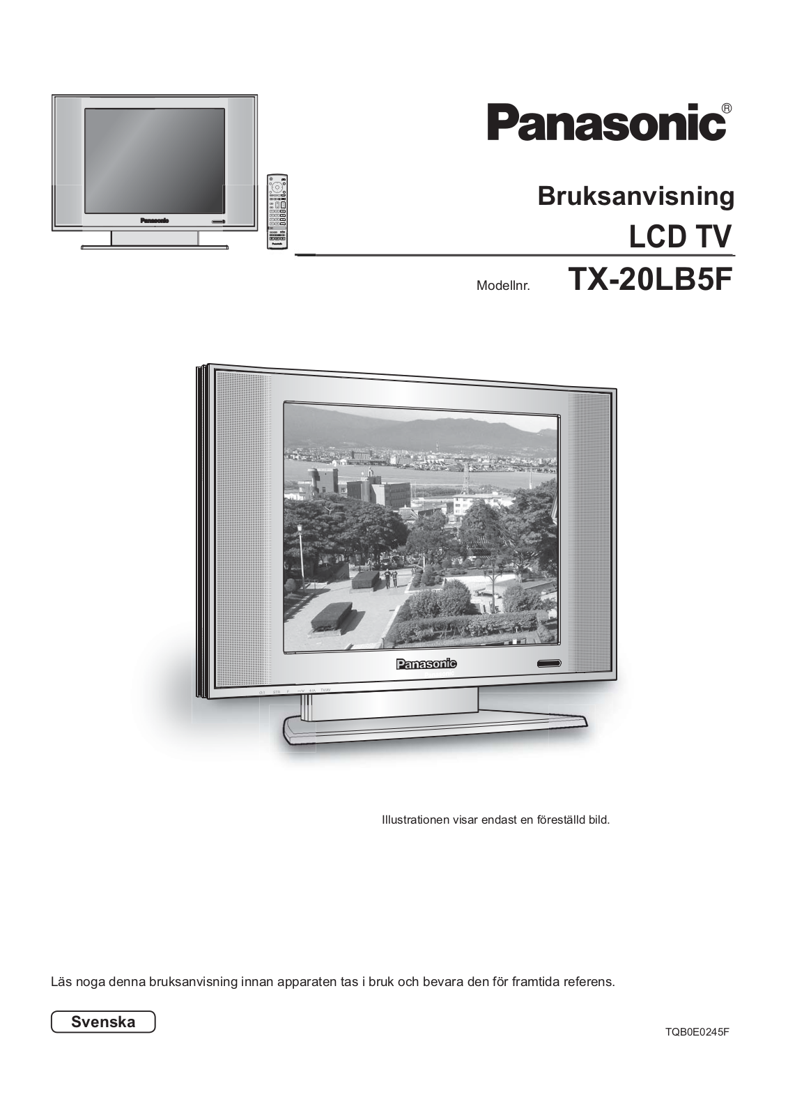 PANASONIC TX-20LB5F User Manual