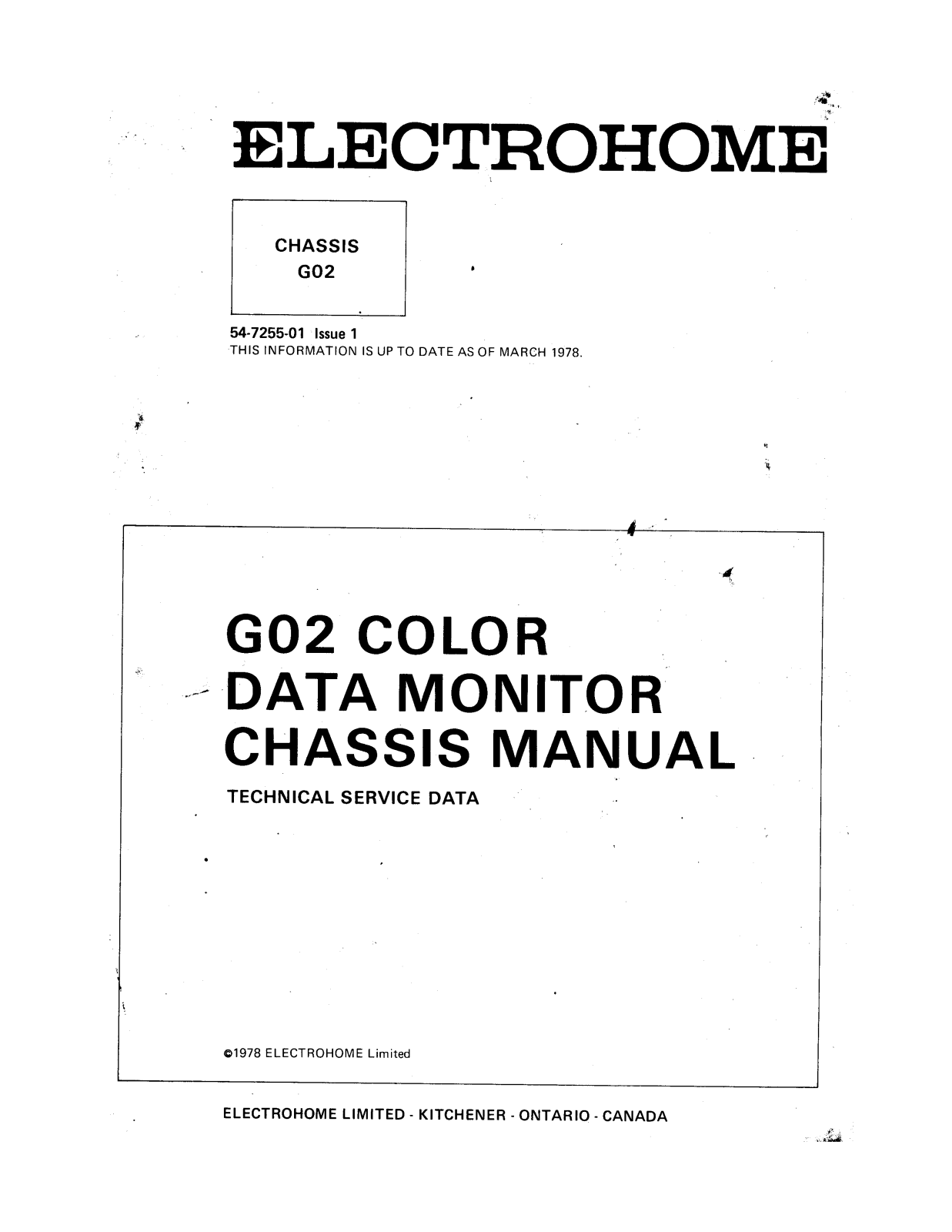 Electrohome G02 User Guide