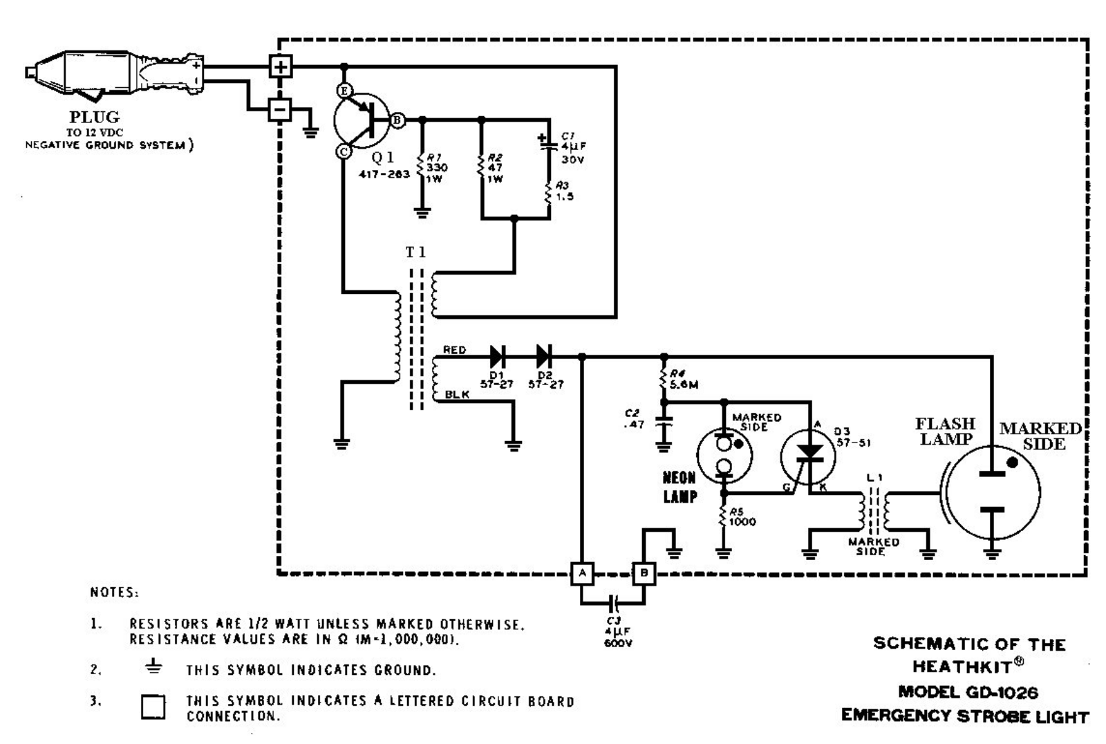 Heathkit GD-1026 Schematic