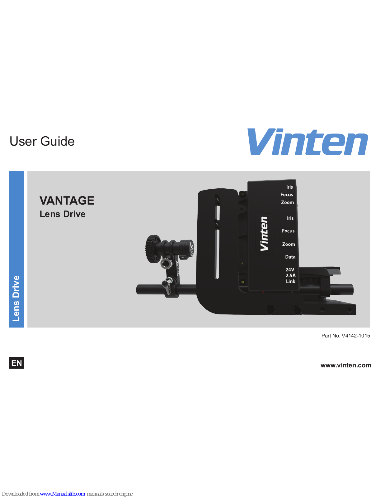 Vinten VANTAGE, V4142-1015 User Manual - ManualMachine.com