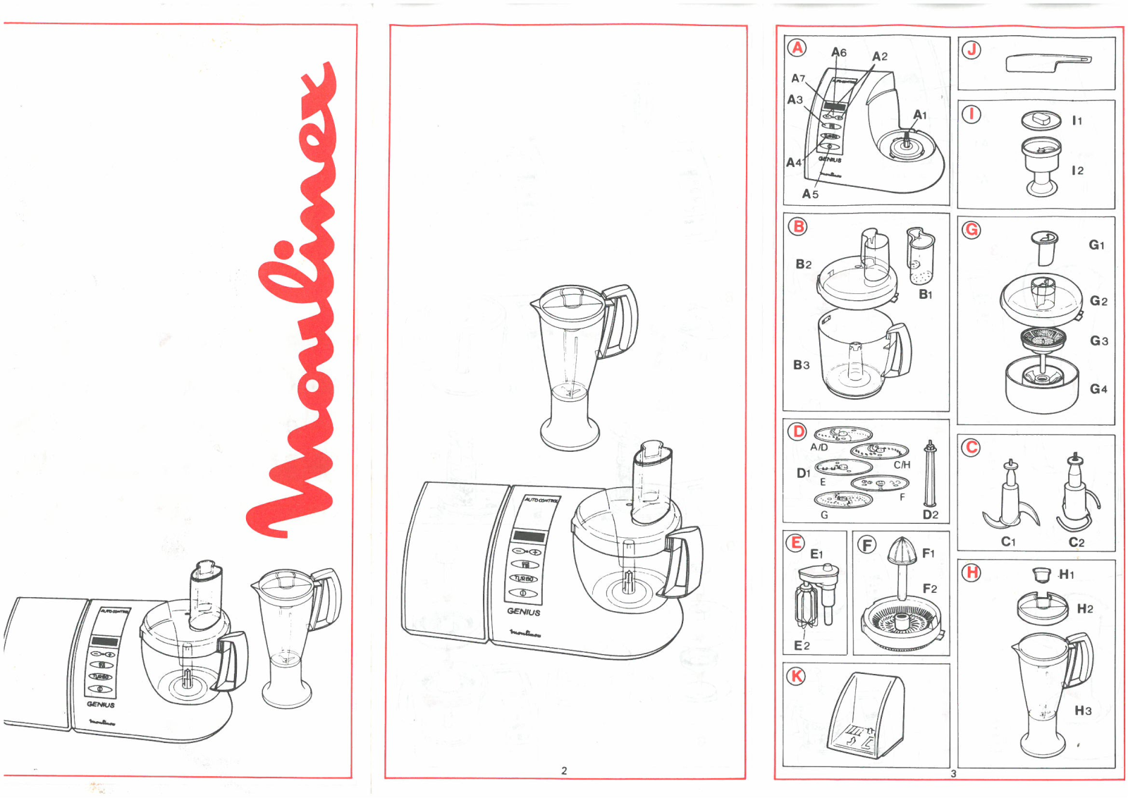 MOULINEX Genius 2000 User Manual