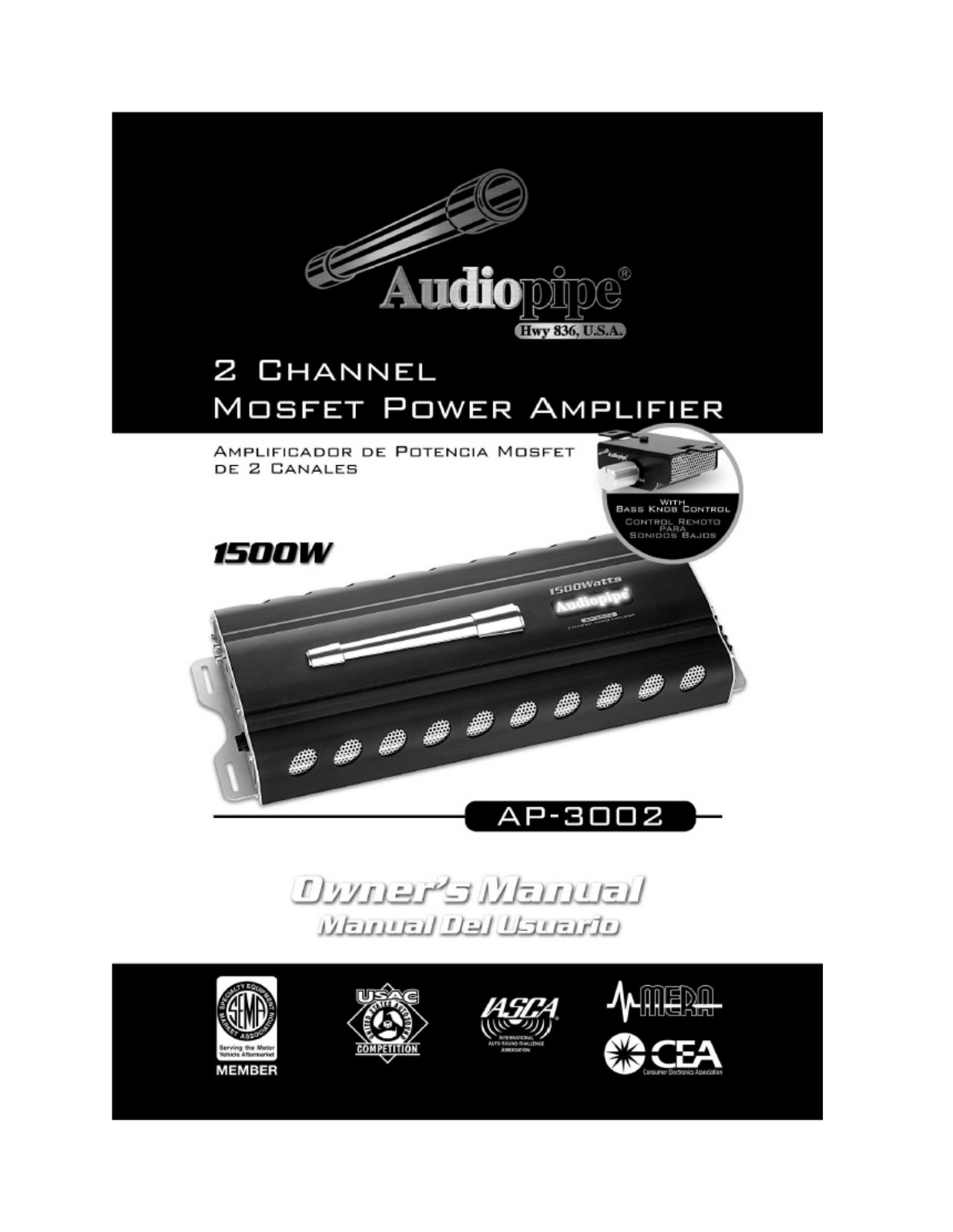 Audiopipe AP-3002 Owners Manual