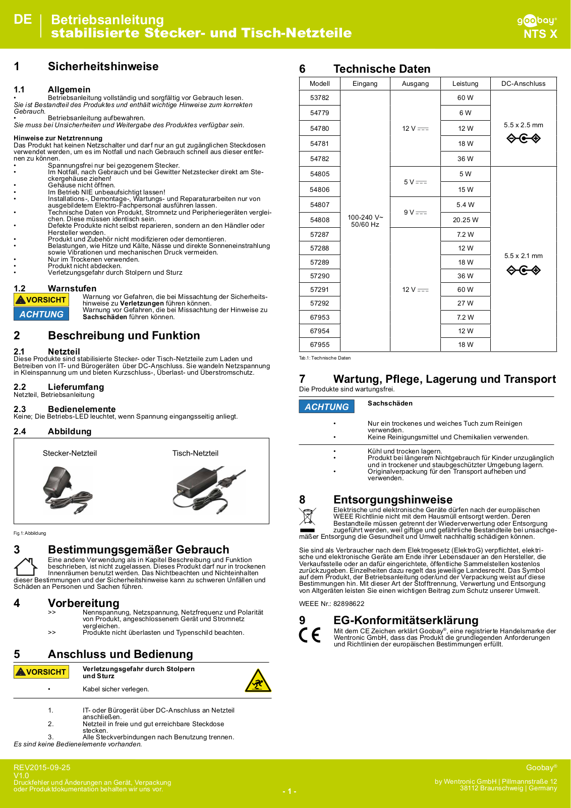 Goobay NTS X User manual