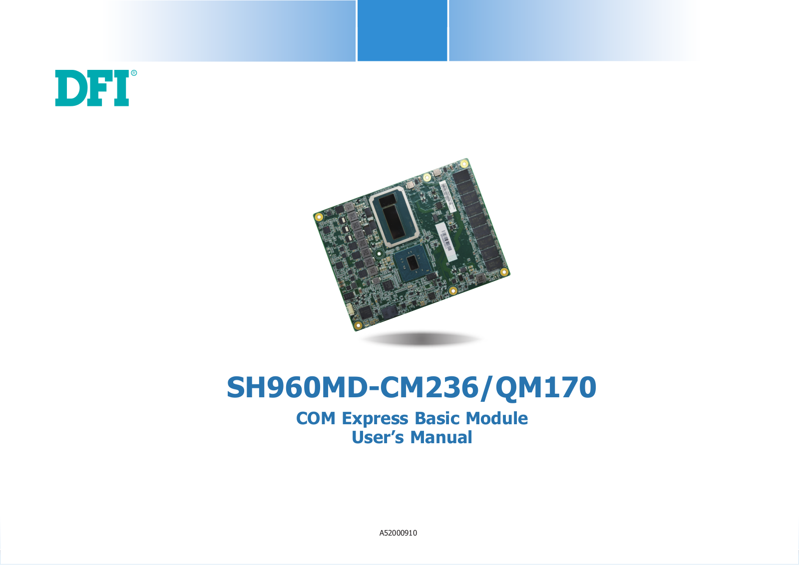 DFI SH960MD-CM236/QM170 User Manual