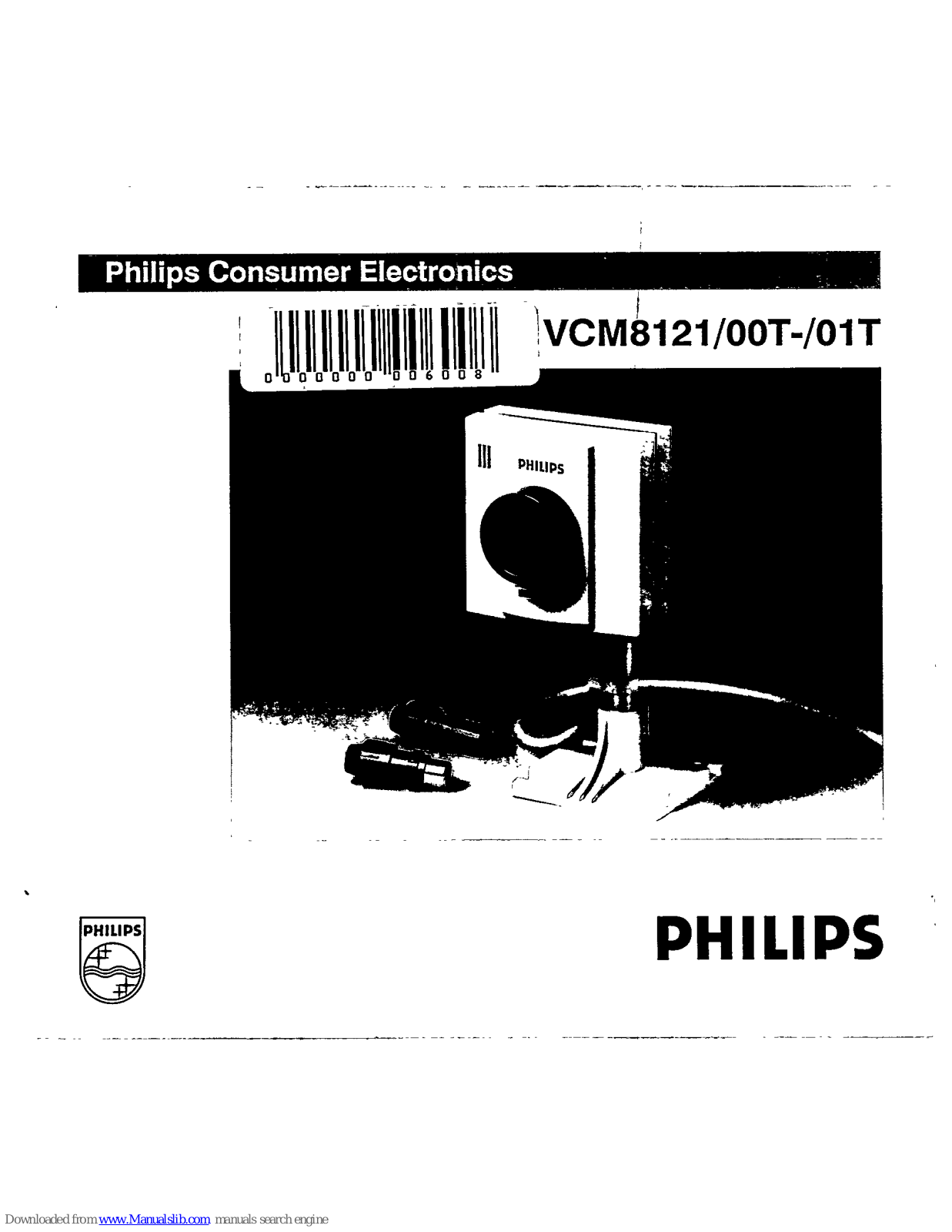 Philips VCM8121/00T-/01T, VCM8121/00T, VCM8121/01T Operating Instructions Manual