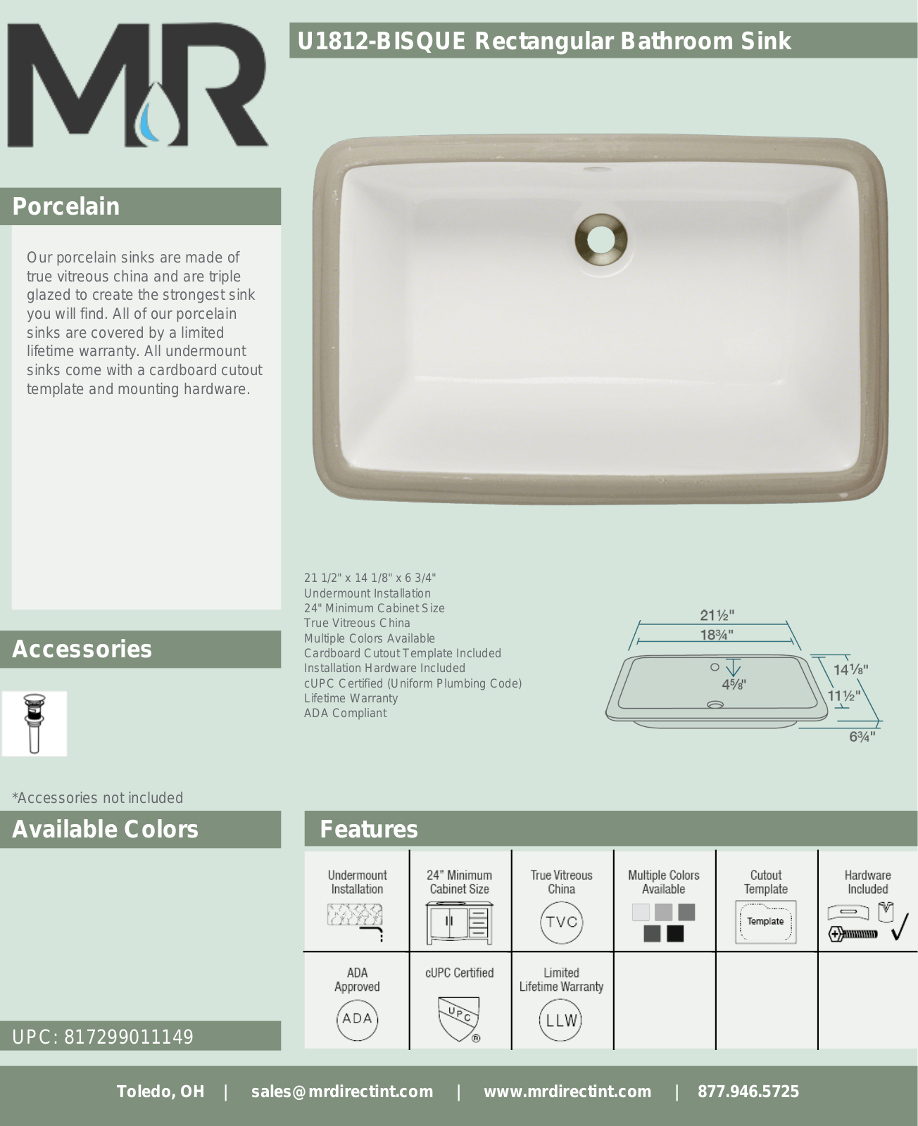 MR Direct MRDR1572 Specifications - ManualMachine.com