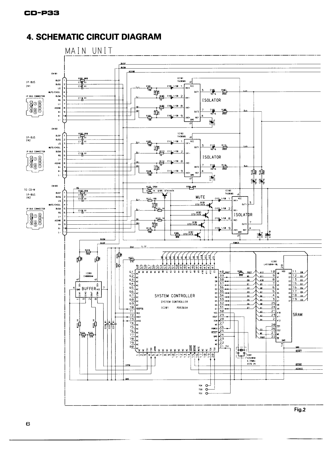 Pioneer CDP-33 Schematic