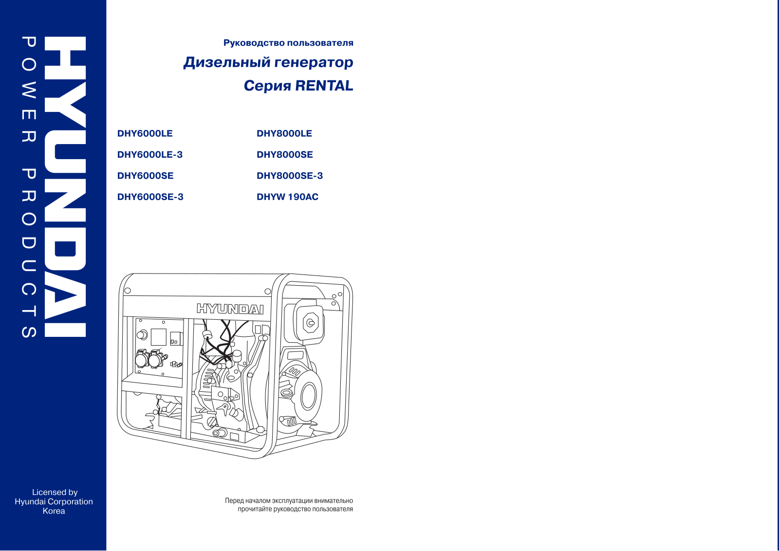 Hyundai DHYW 190AC User Manual