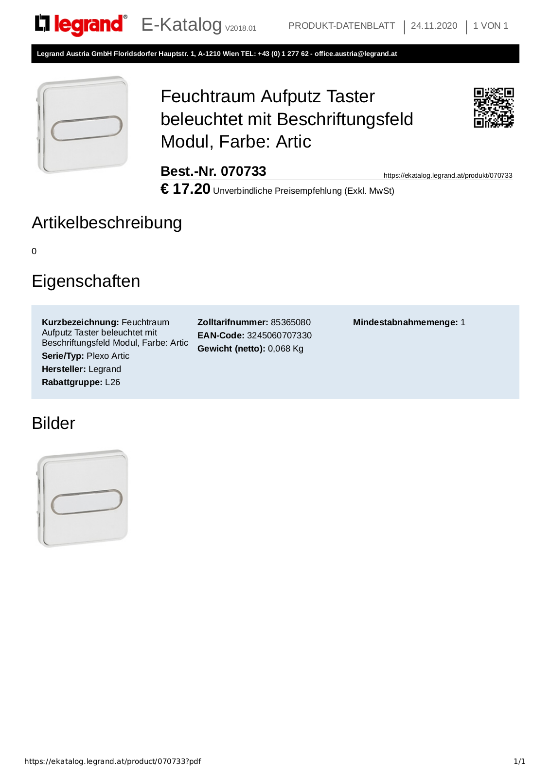 Legrand 070733 User Manual