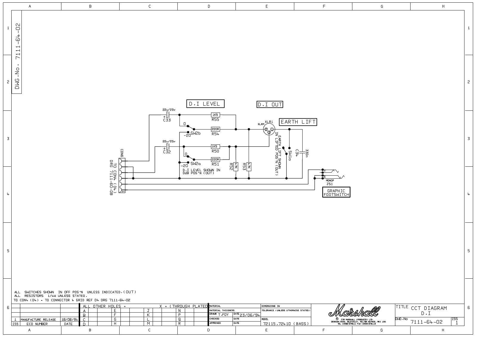 Marshall 7111-64-02 Schematic