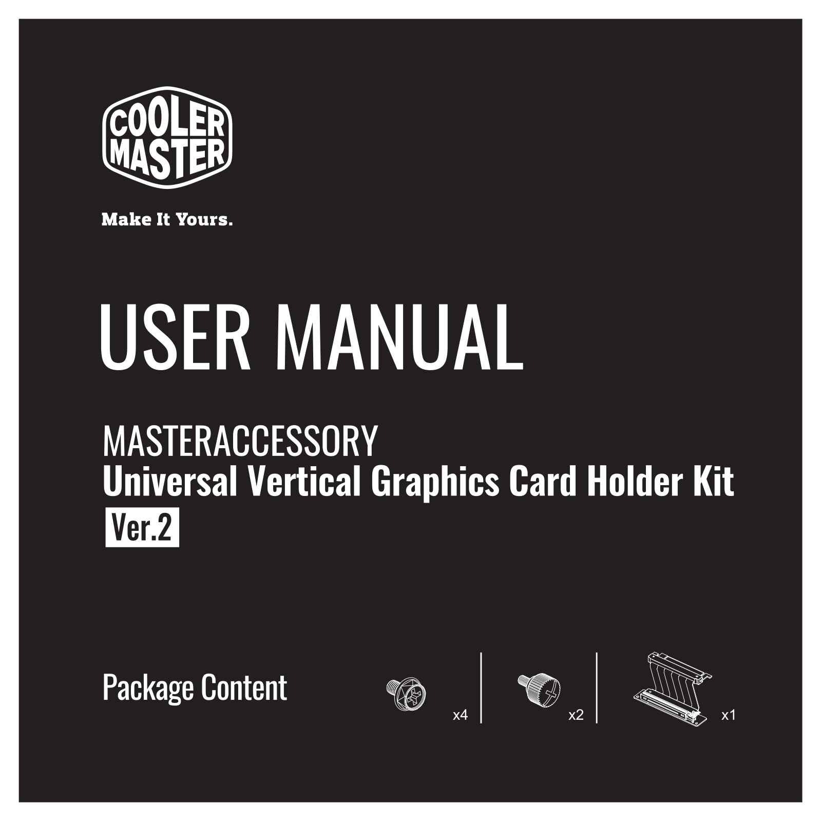 Cooler Master MCA-U000R-KFVK01 operation manual