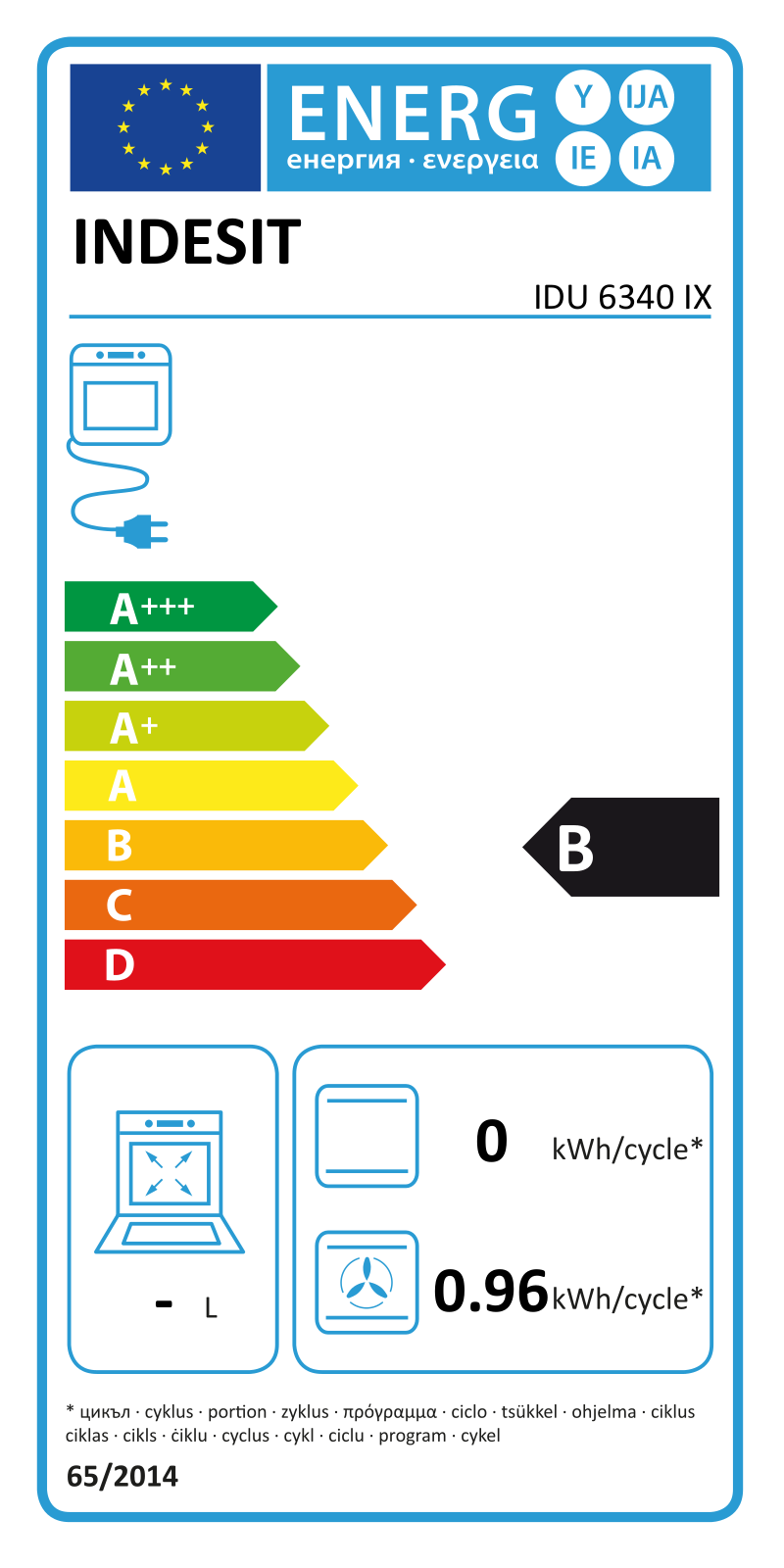 Indesit IDU 6340 IX Instruction manual