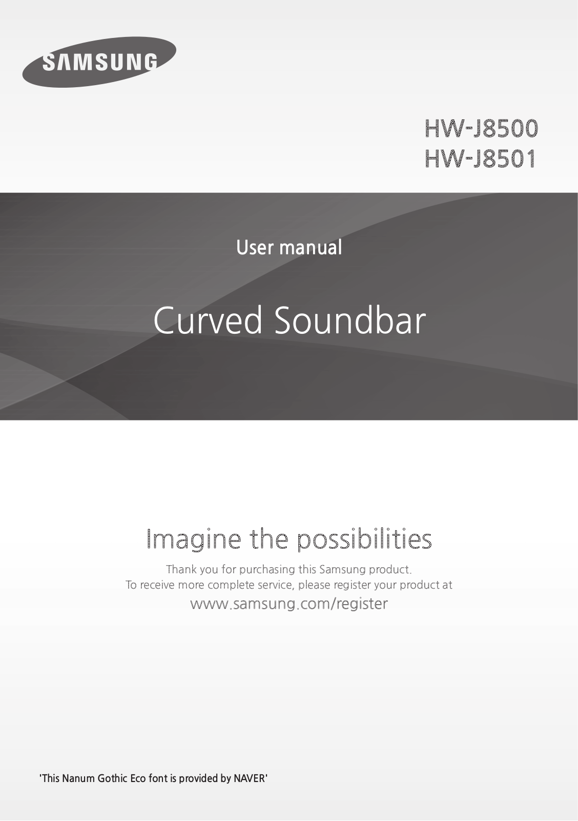 Samsung HW-J8501 User Manual