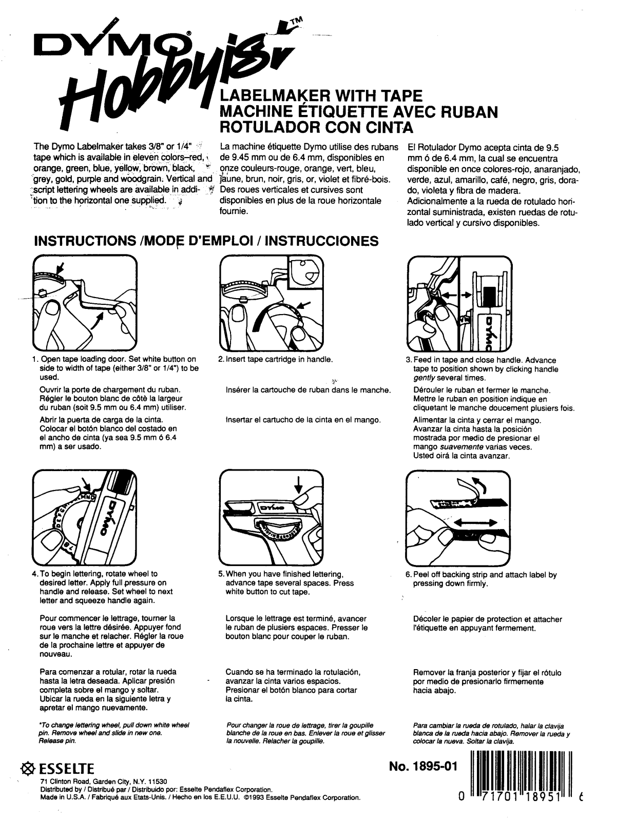 DYMO Hobbyist Instruction Manual