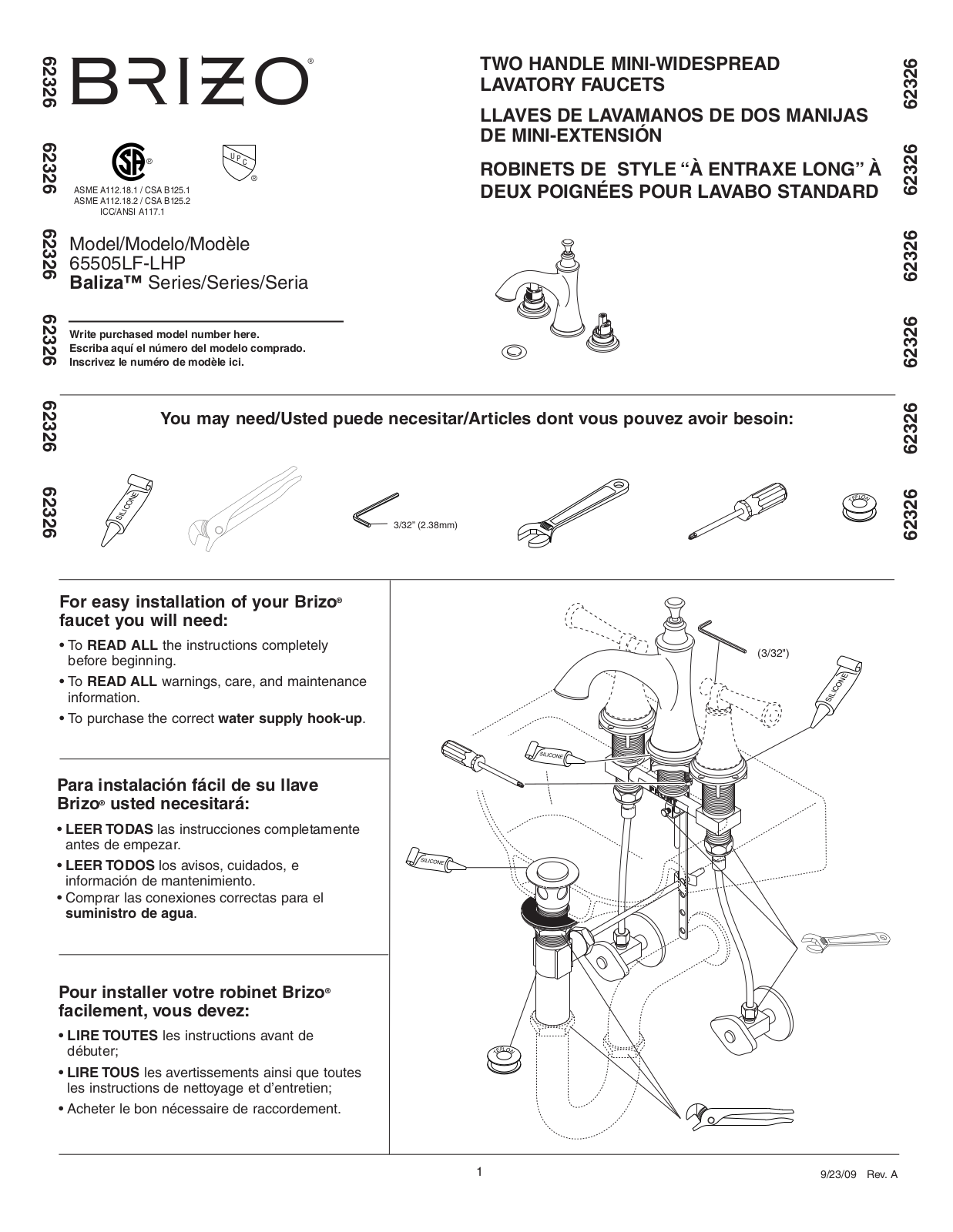 Factory Direct Hardware 65505LF-LHP User Manual