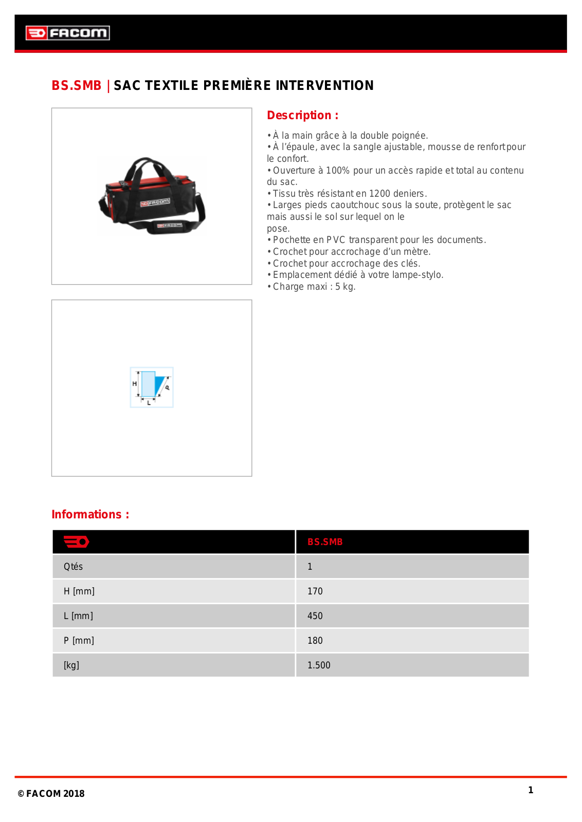 Facom BS.SMBPB Specification - ManualMachine.com