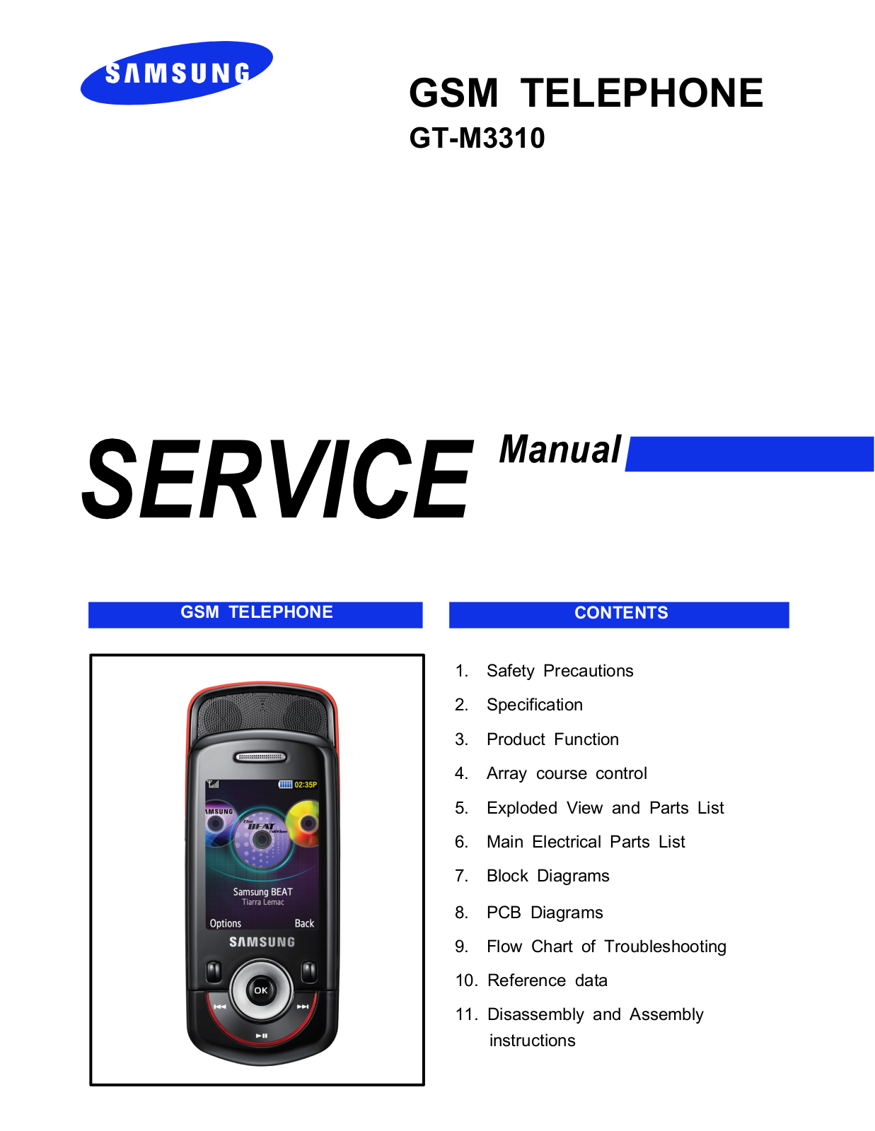 Samsung M3310 Service Manual