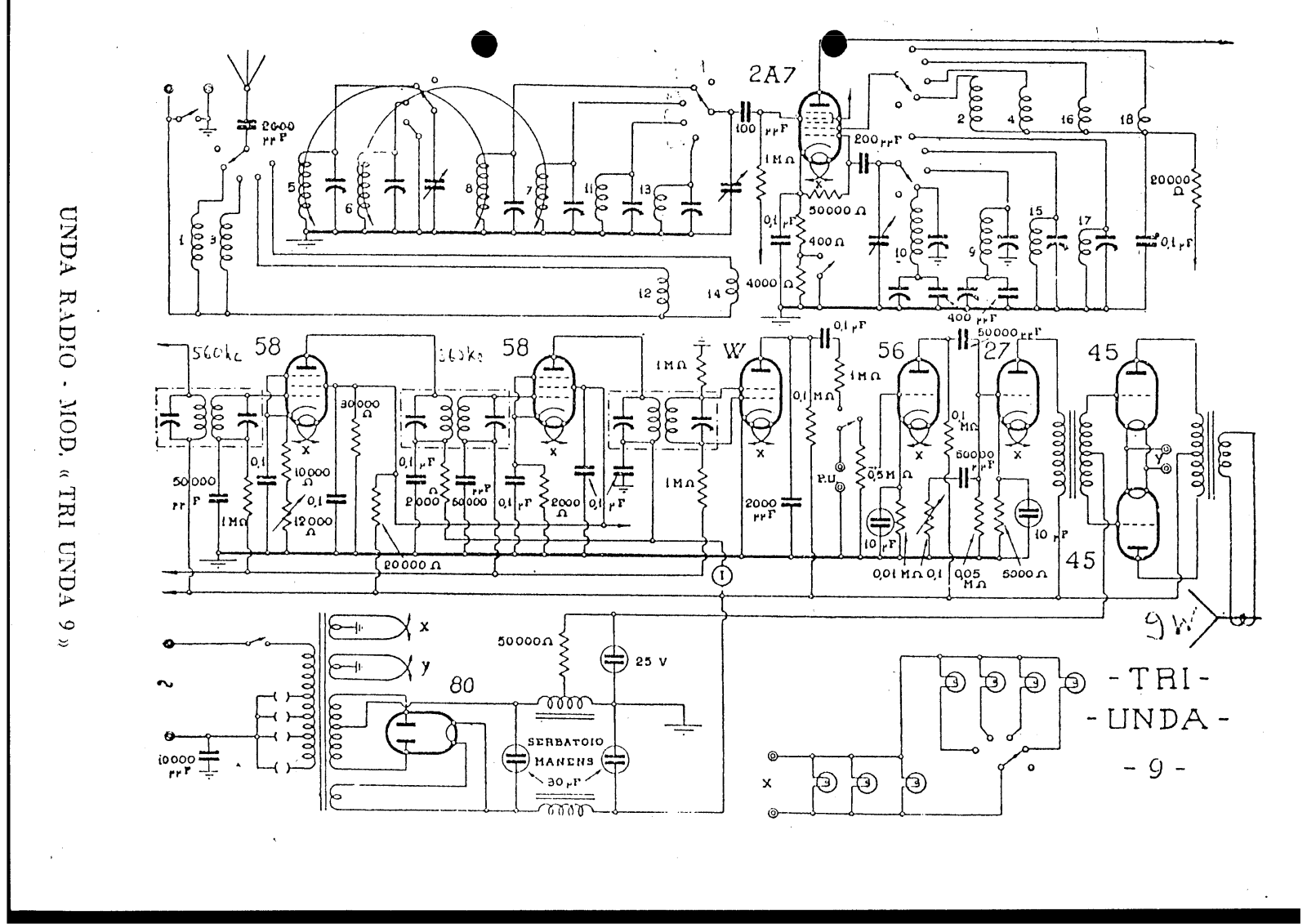 Unda Radio 9 schematic