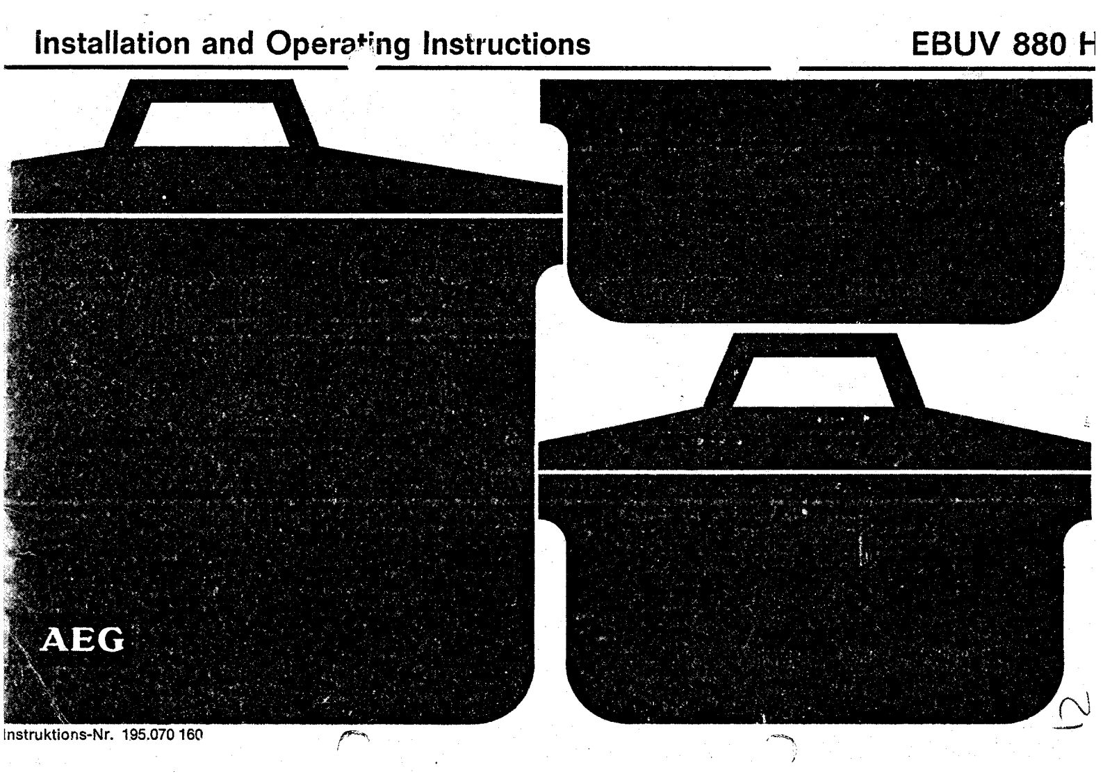 Aeg-electrolux EBUV880 H User Manual