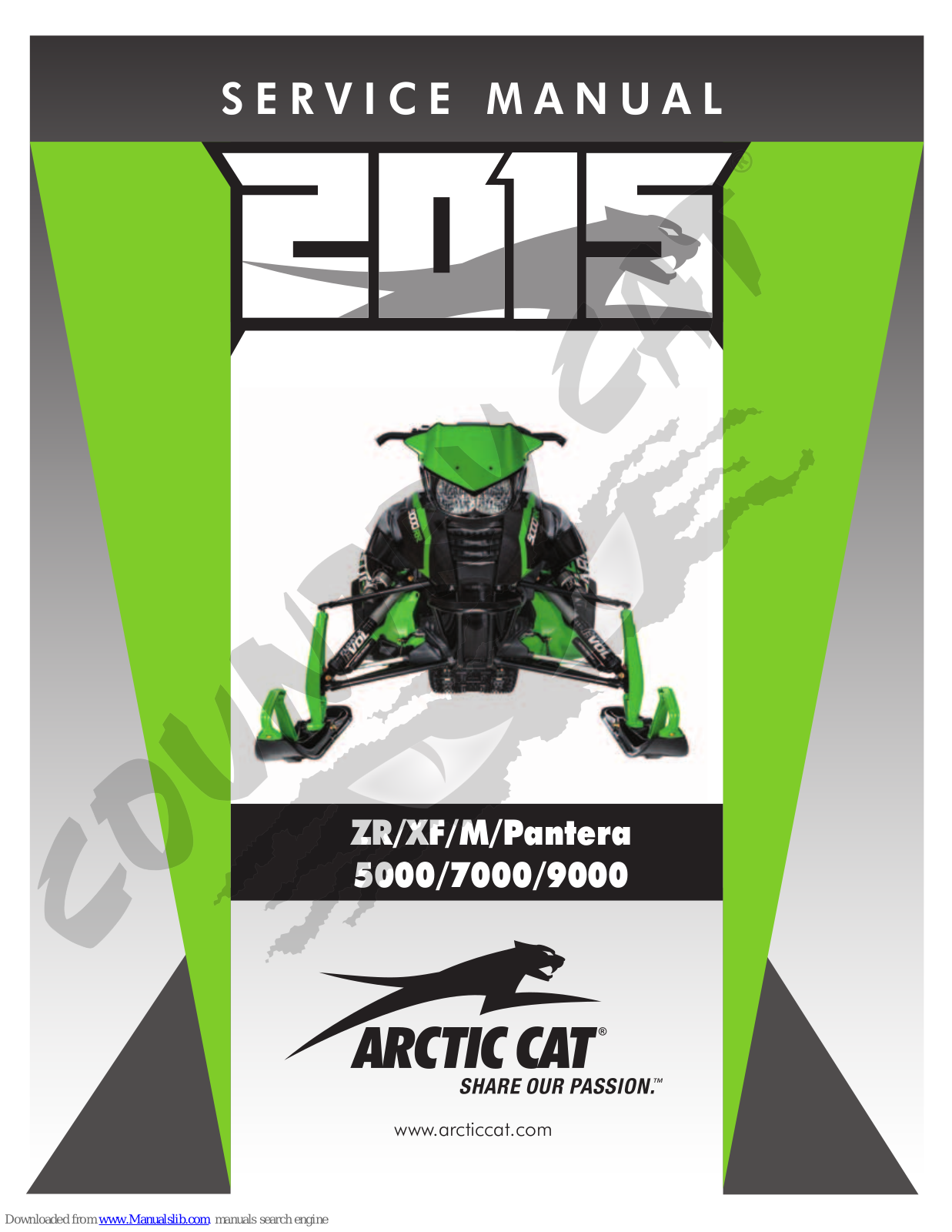 Arctic Cat XF 7000 (2015), M 9000 (2015), XF 7000 High Country (2015), M 7000 (2015), ZR 7000 (2015) Service Manual