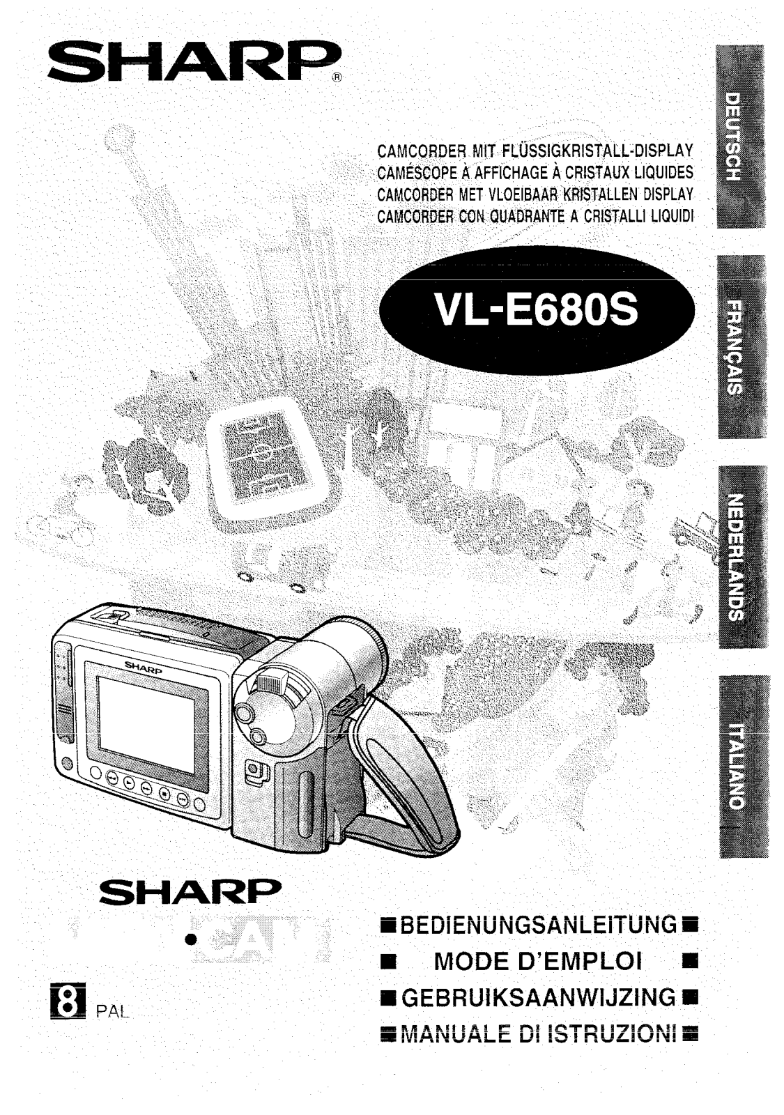 Sharp VL-E680S Manual