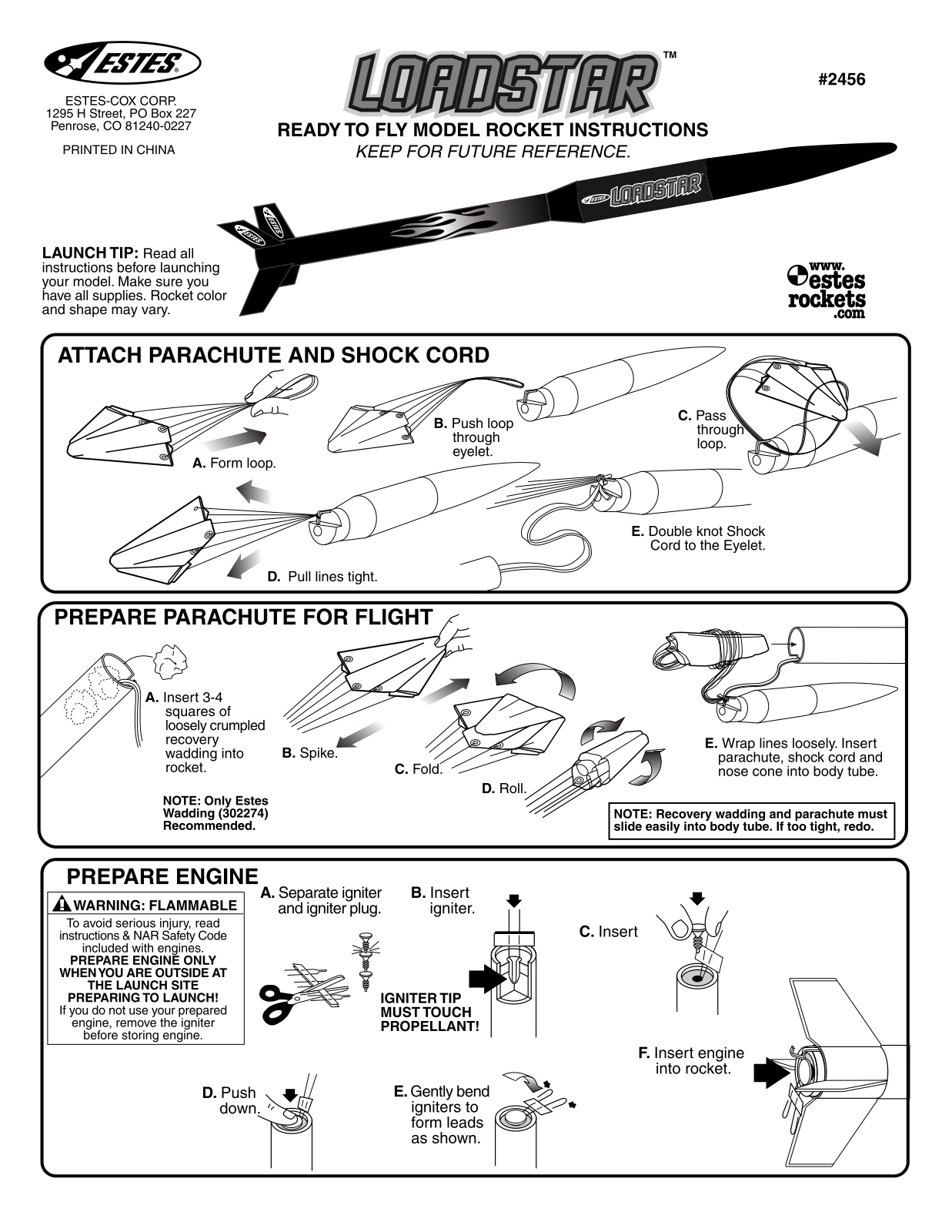 ESTES Loadstar User Manual