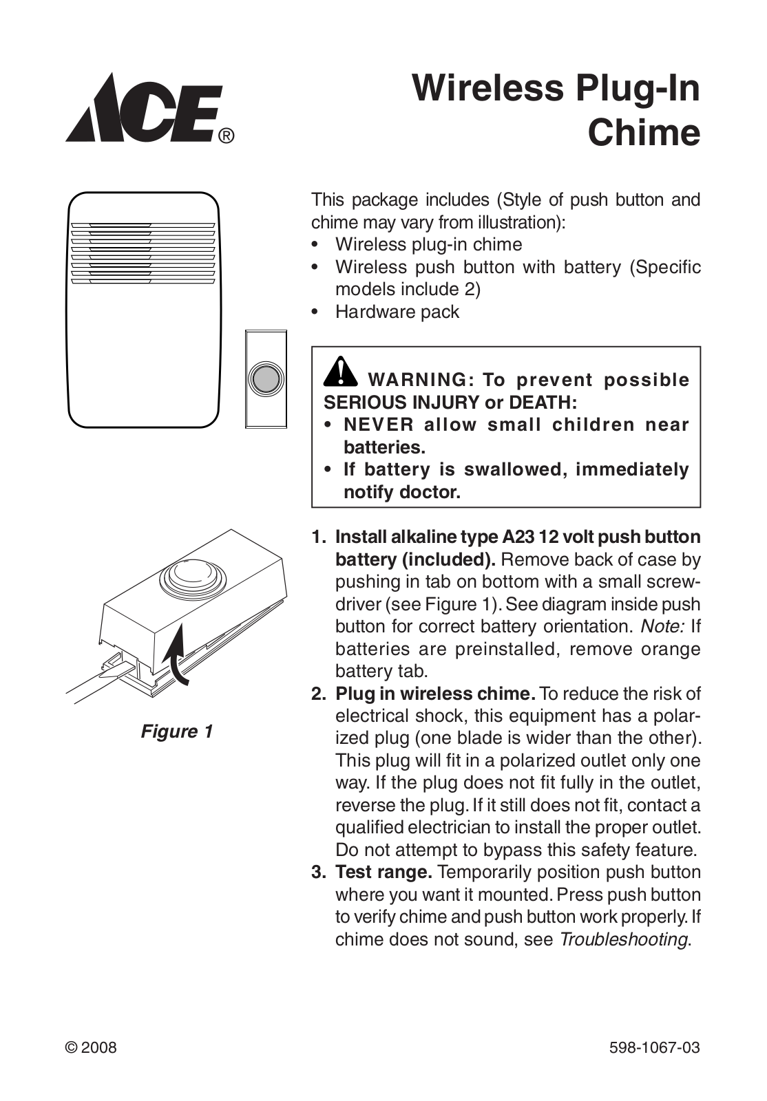 Heath Zenith 598-1067-03 User Manual