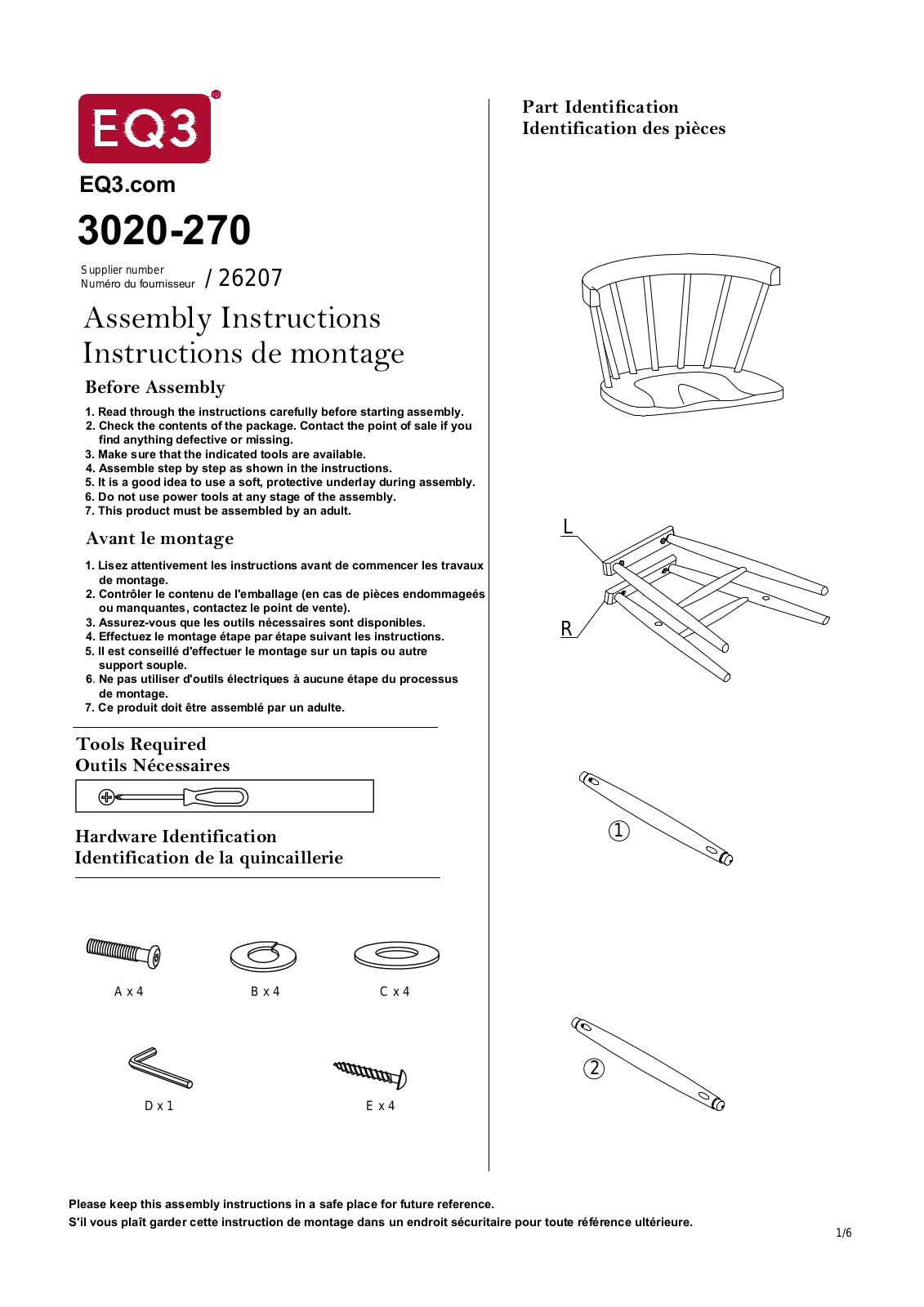 EQ3 W003086194 Installation & Assembly - ManualMachine.com