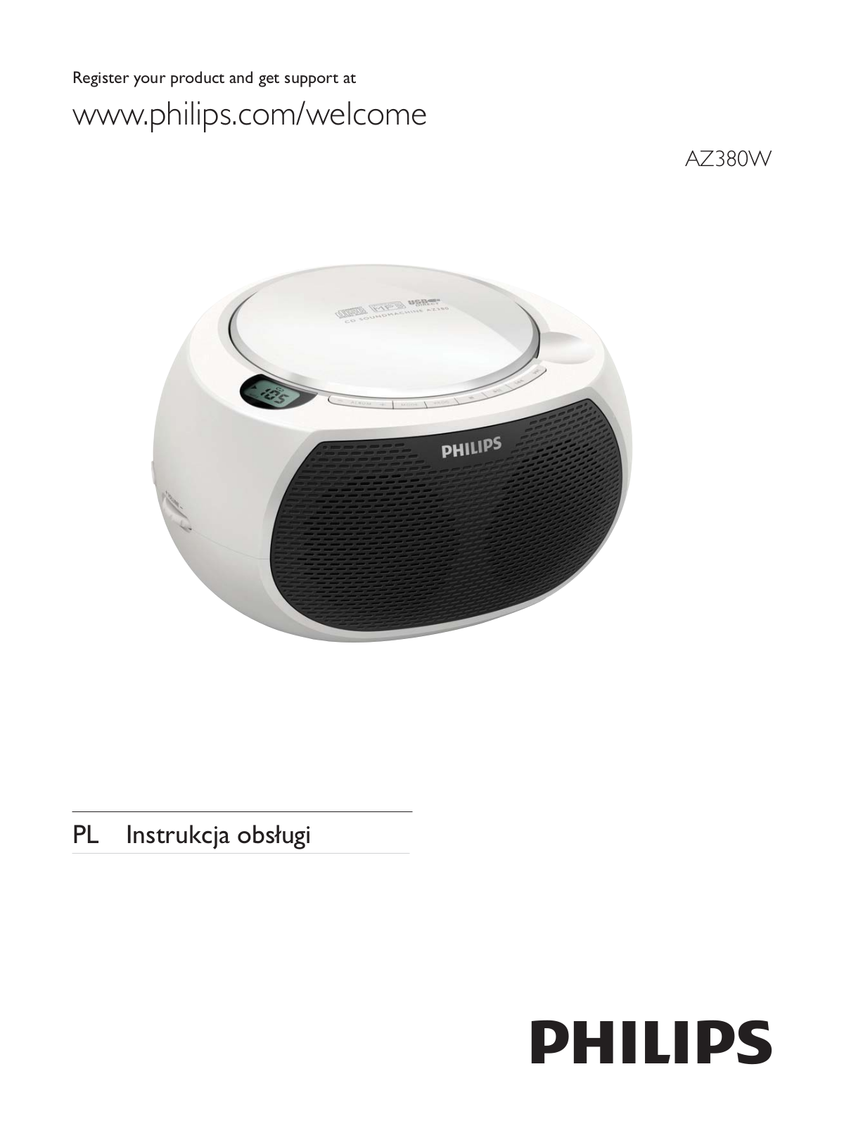 Philips AZ380W User Manual