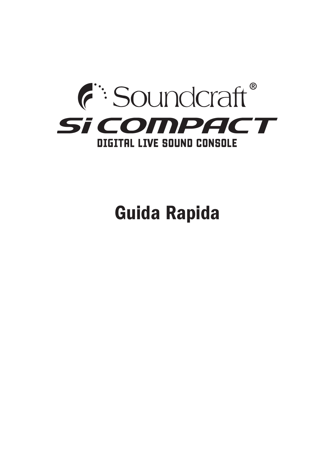 Soundcraft SI COMPACT User Manual