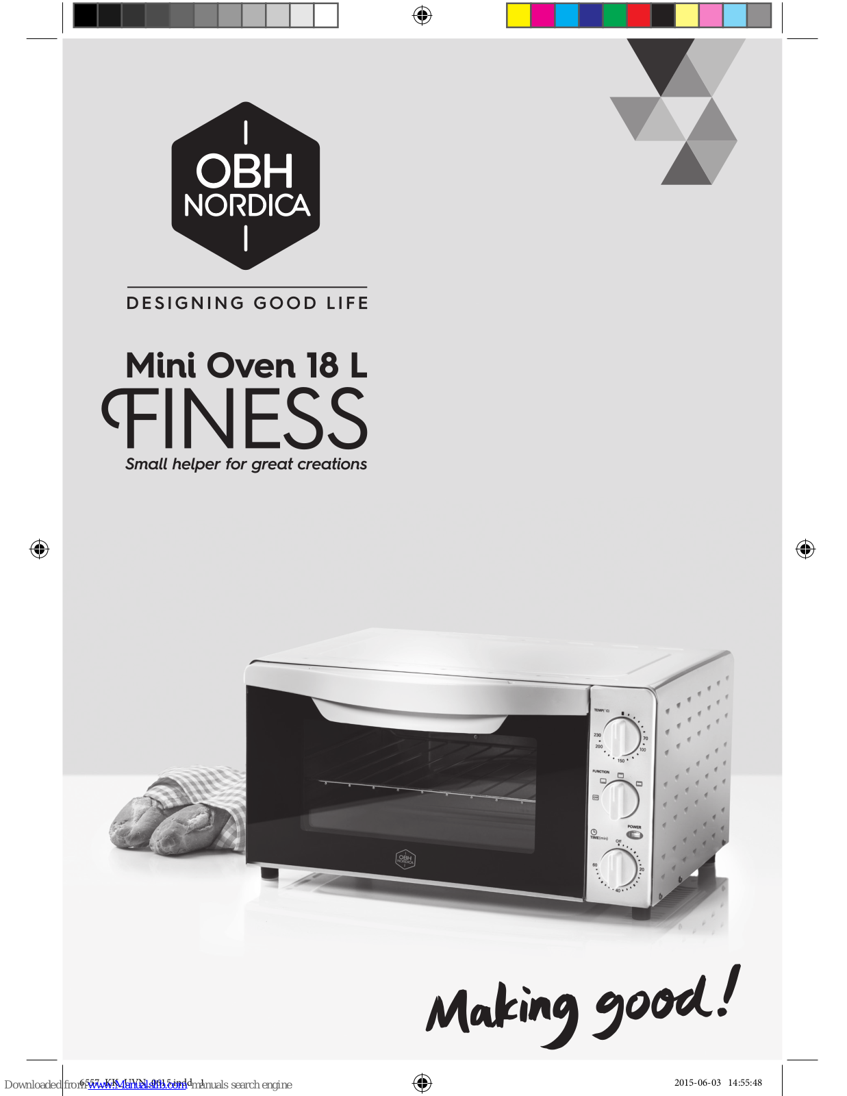 OBH Nordica Finess Instruction Manual