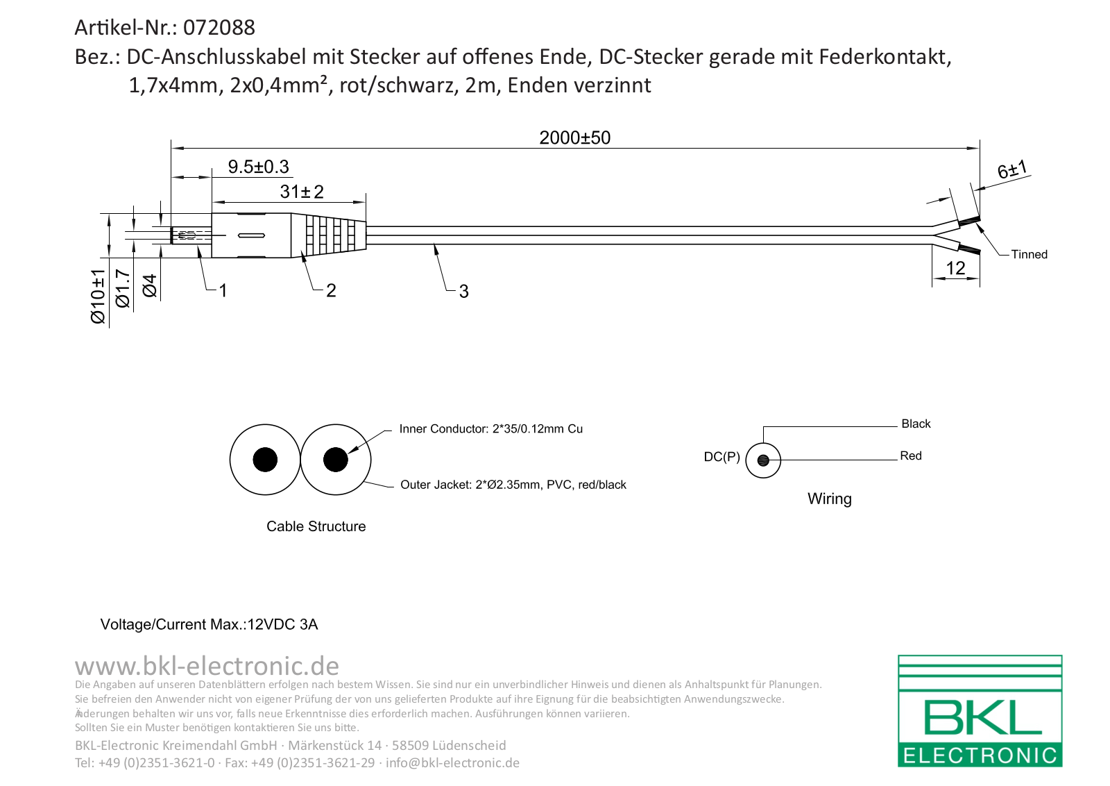 BKL DC AKS 174 Datasheet - ManualMachine.com