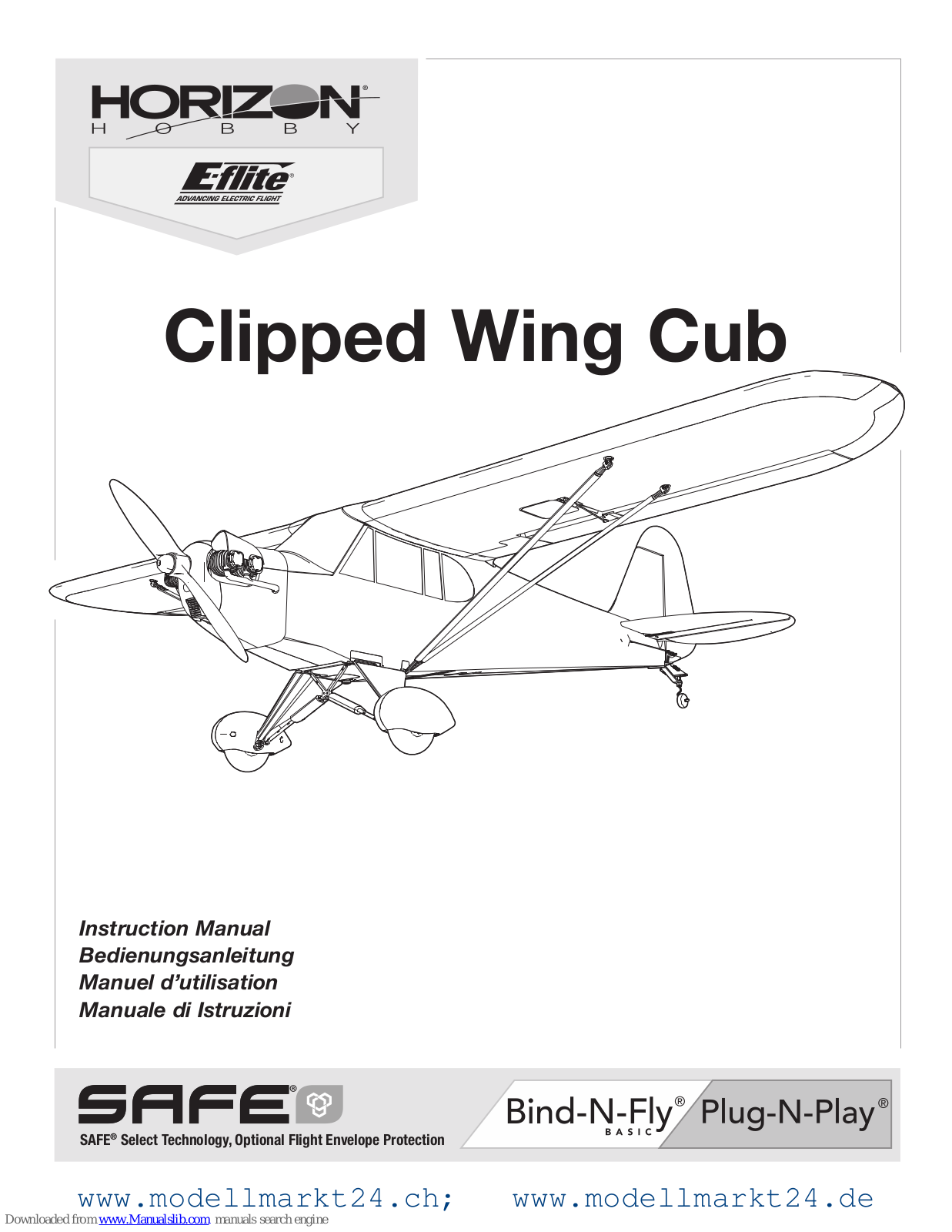 Horizon Hobby Clipped Wing Cub Instruction Manual