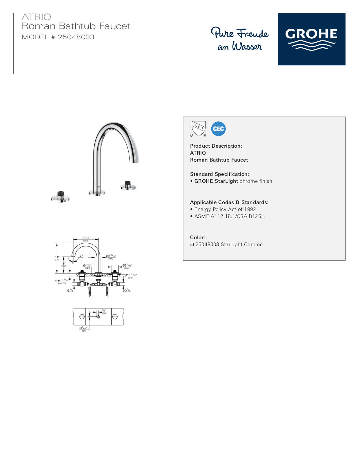 GROHE HBZM1129 Specifications - ManualMachine.com