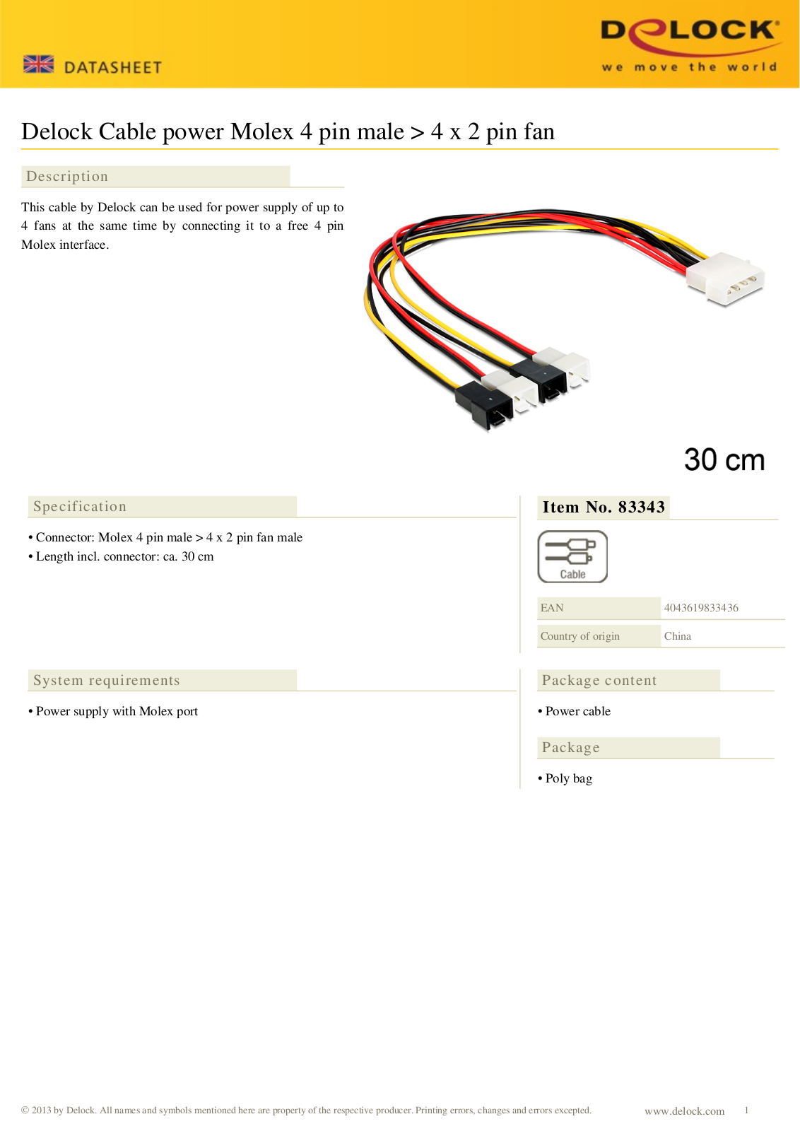 DeLOCK 83343 User Manual